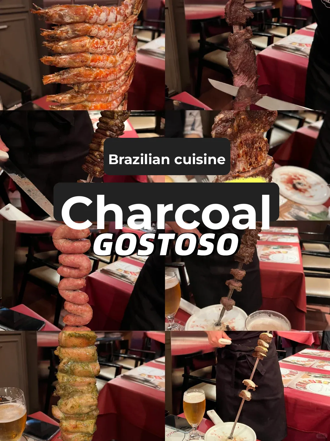 Highly Recommended Brazilian BBQ: Charcoal-Grilled Churrasco GOSTOSO