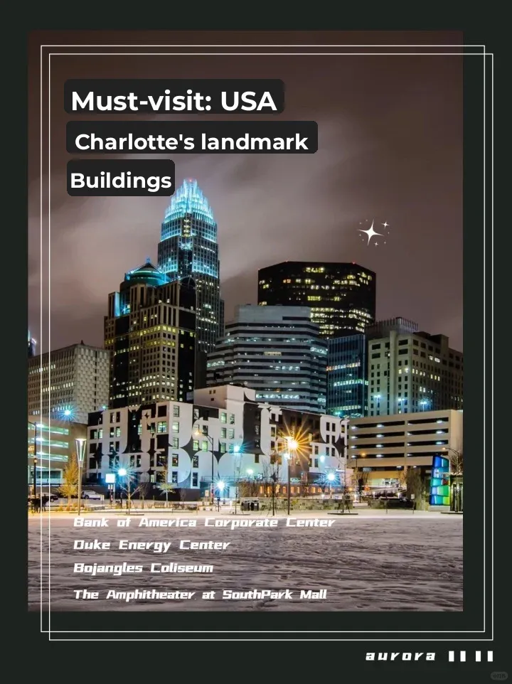 Must-Visit: Iconic Buildings in Charlotte, USA 🇺🇸🏢
