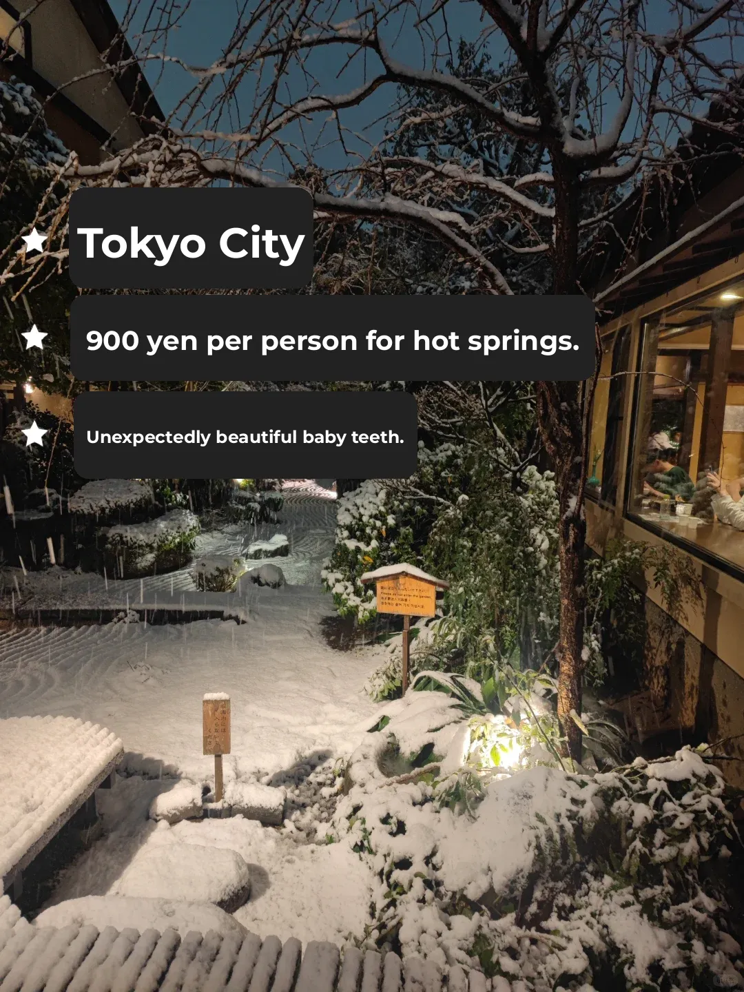 Late-Night Tokyo Hot Spring for Just ¥900!