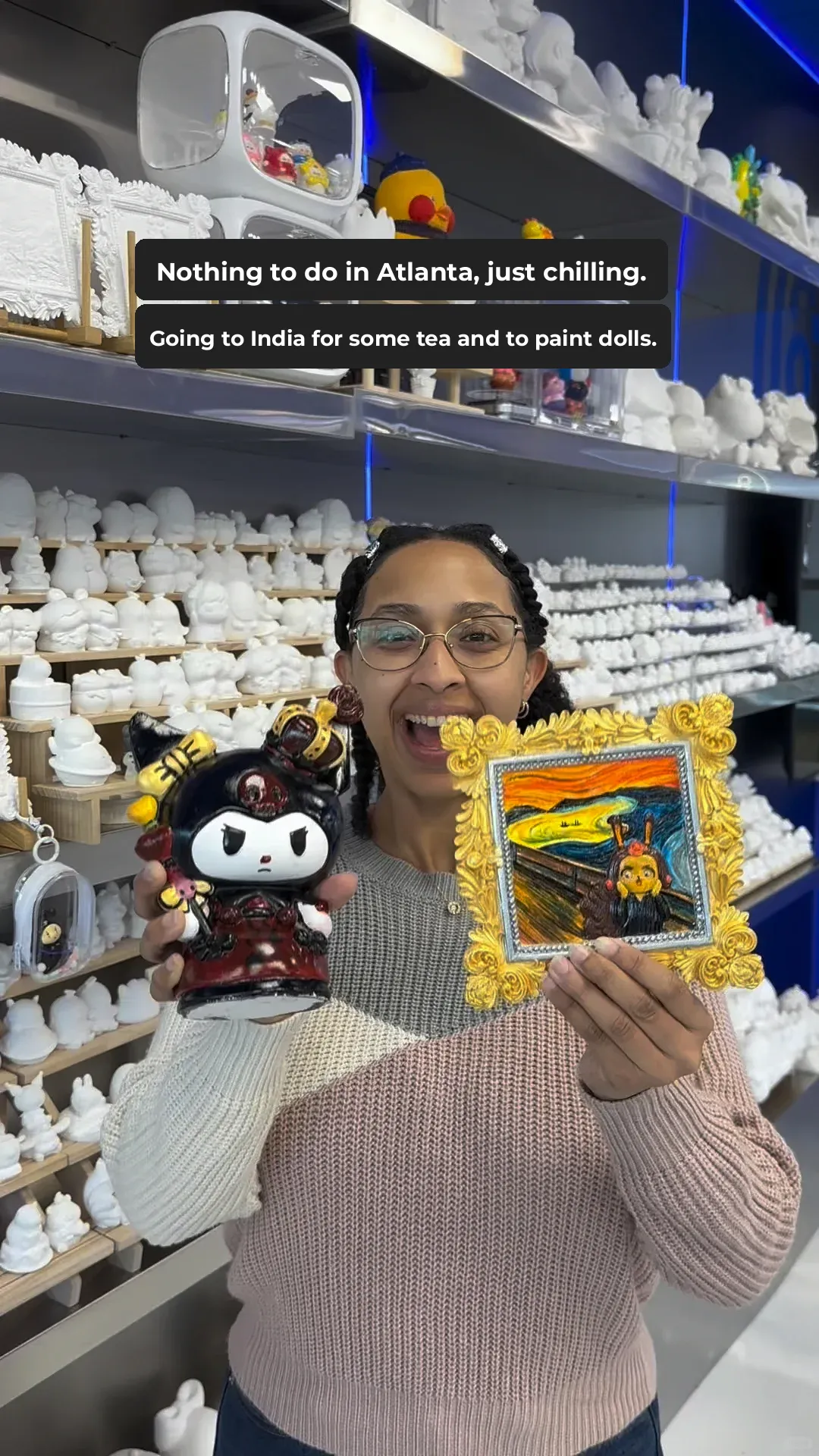 While Relaxing in Atlanta, You Can Visit InCha to Paint Dolls with Brushes