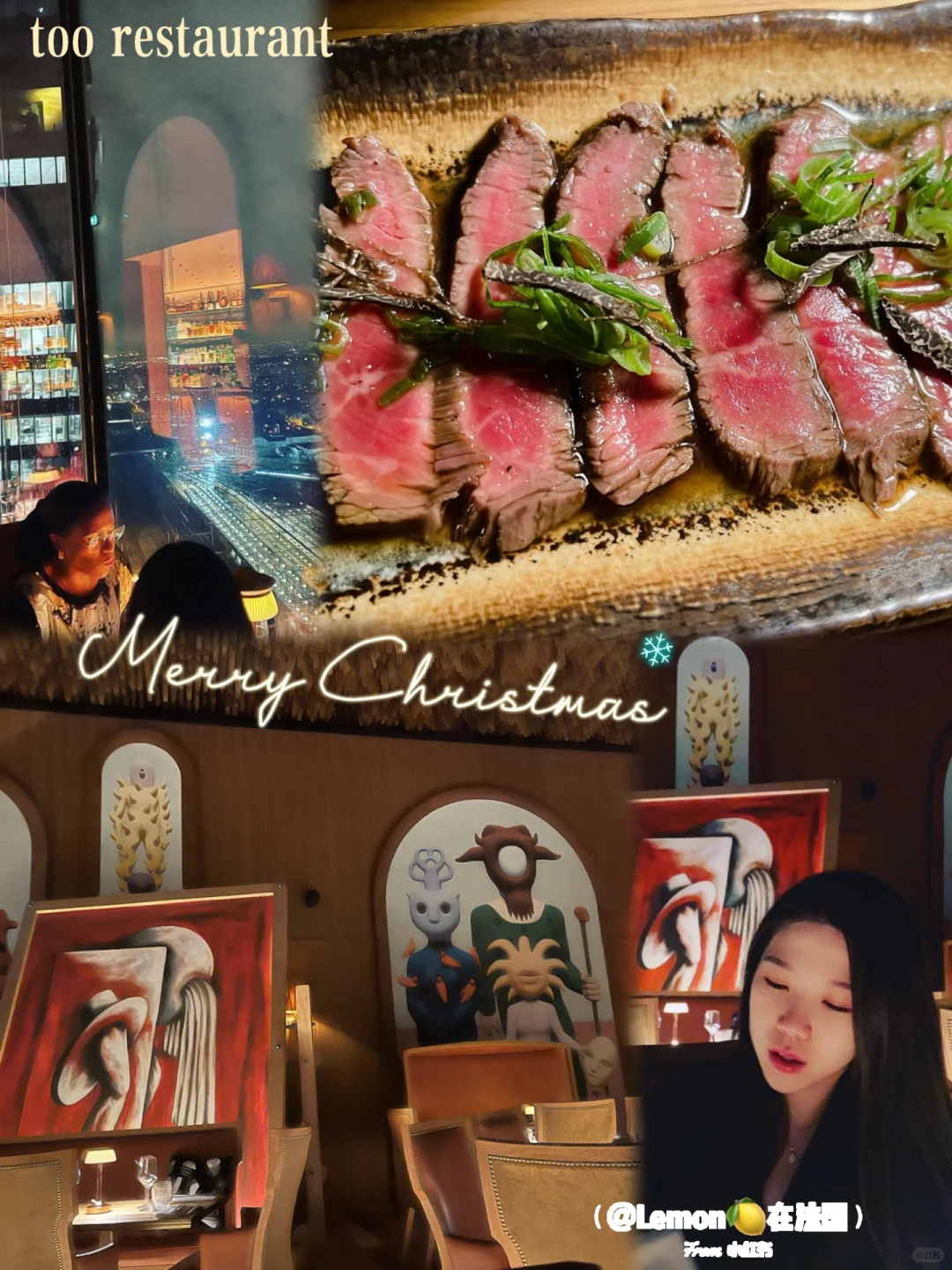 🇫🇷 Parisian Christmas Dinner | Too restaurant Delivers a Perfect Experience