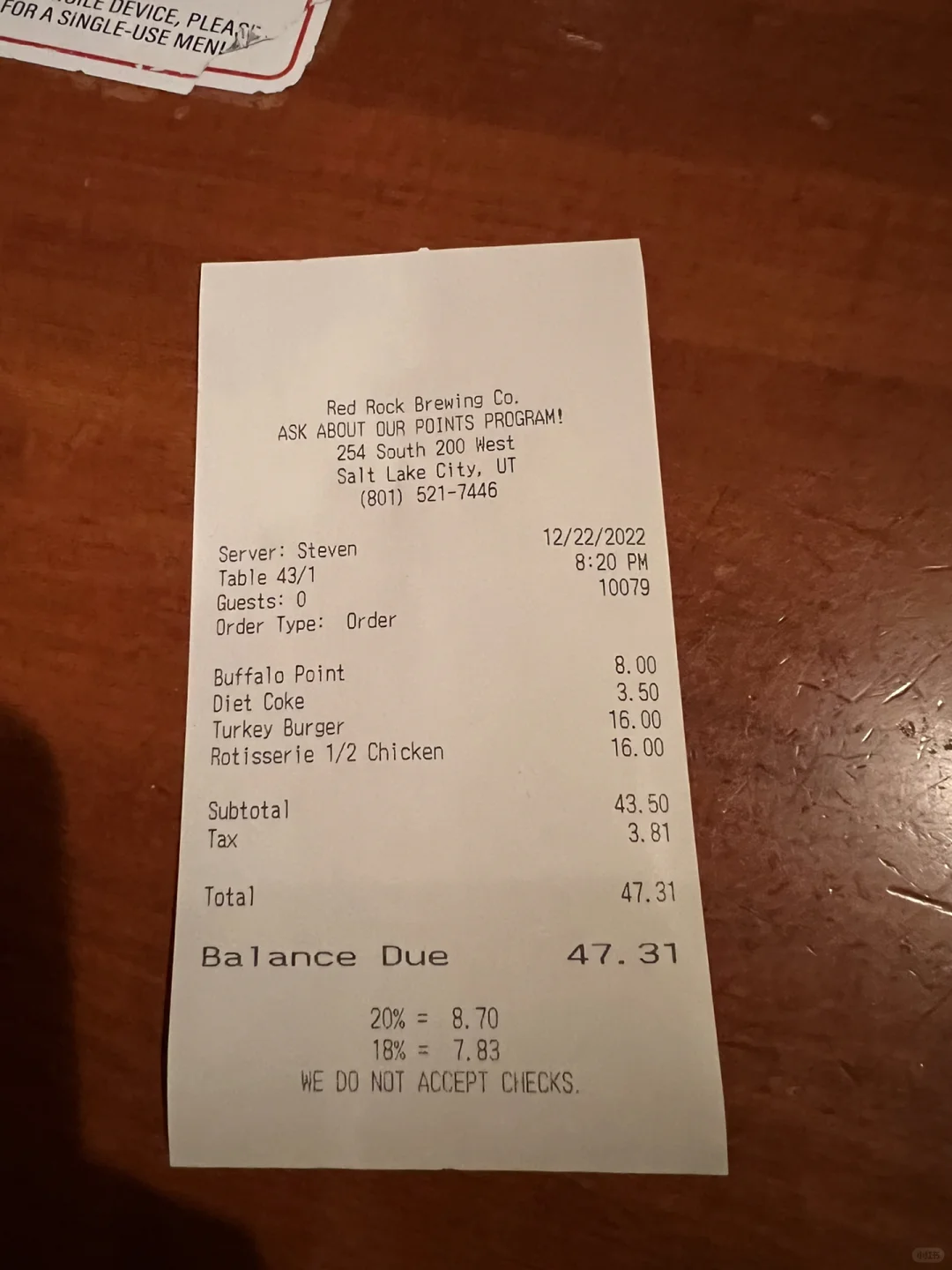 Salt Lake City, Utah @ Red Rock Brewing