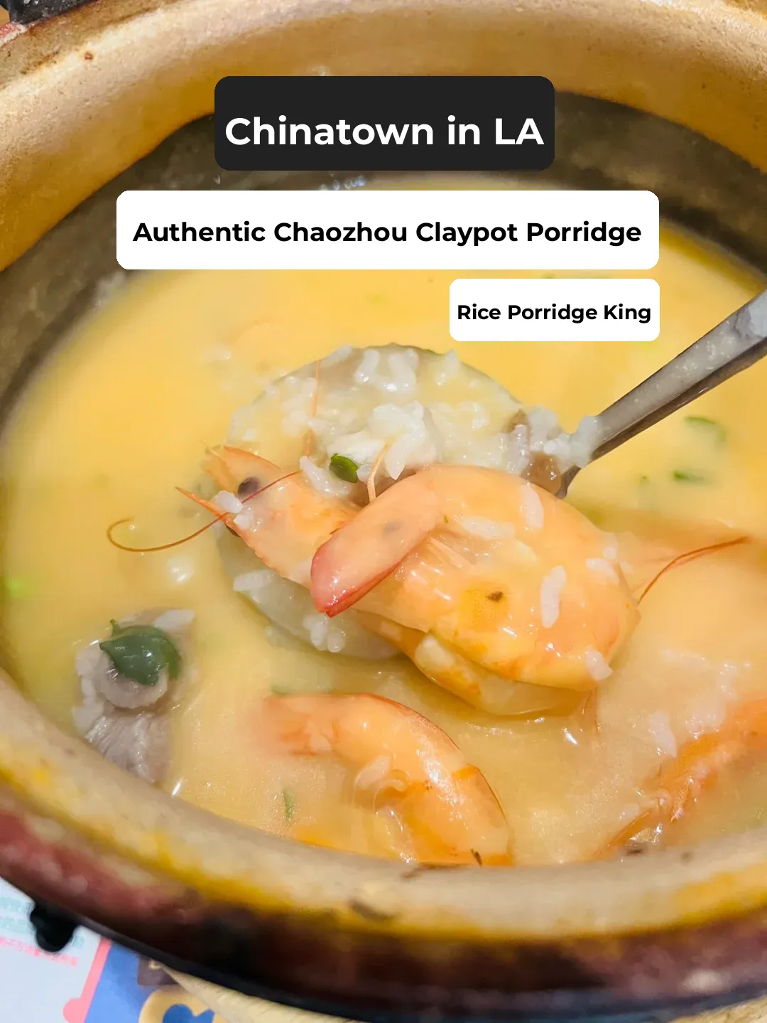 LA Food Hunt | Authentic Chaozhou Clay Pot Porridge for Just $25 Per Person! 😋😋