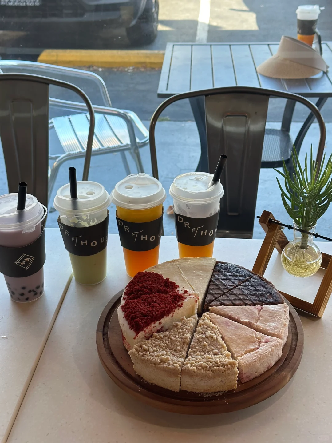 "Keto Cheesecake 🍰 and Milk Tea in Santa Monica, Los Angeles"