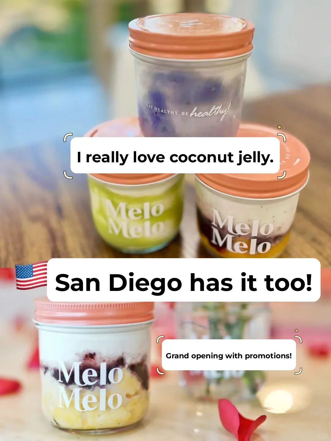 My beloved Melomelo coconut jelly is now available in San Diego, USA!