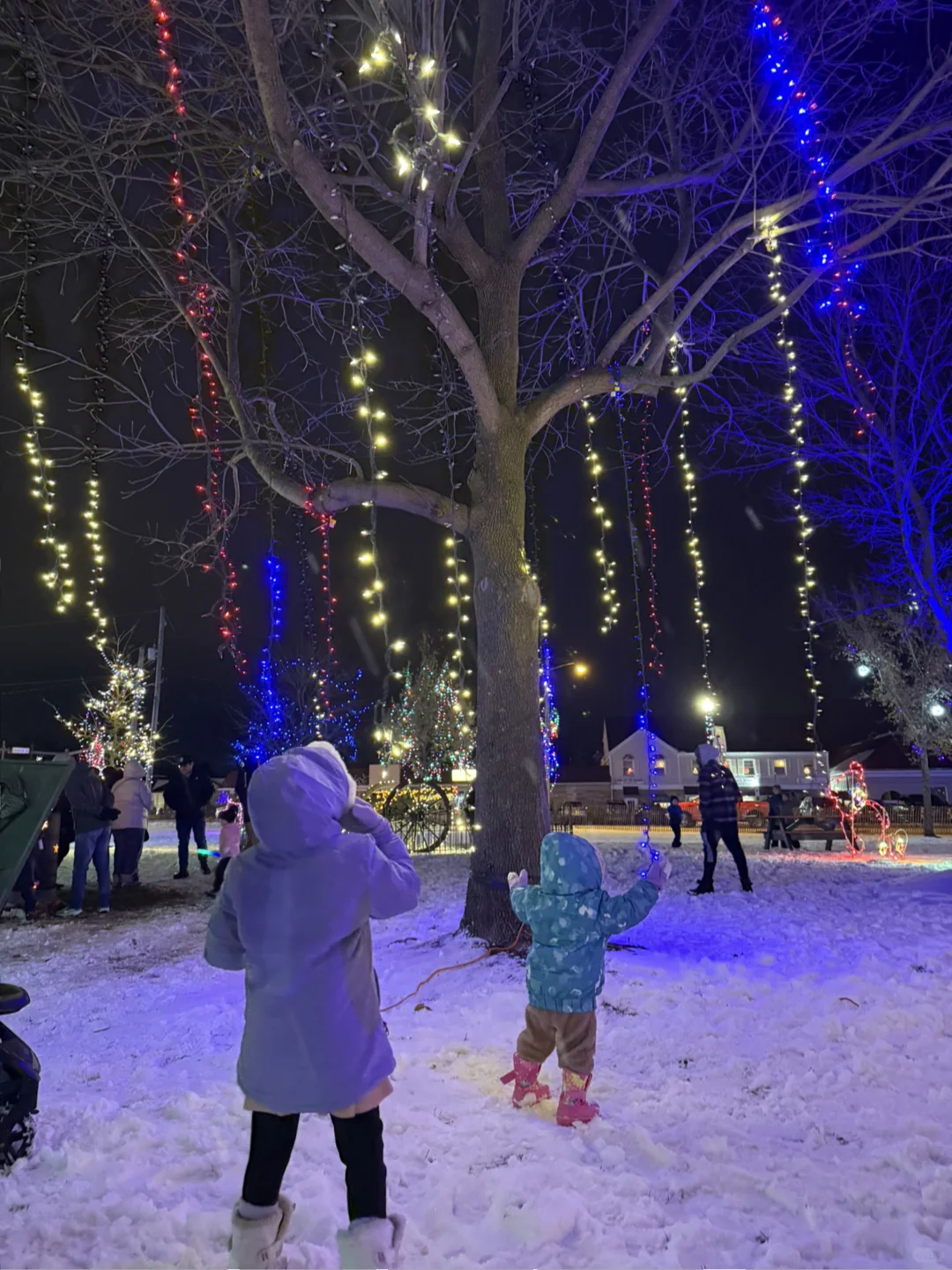 "Christmas Festivities at Twinsburg Square in Cleveland"