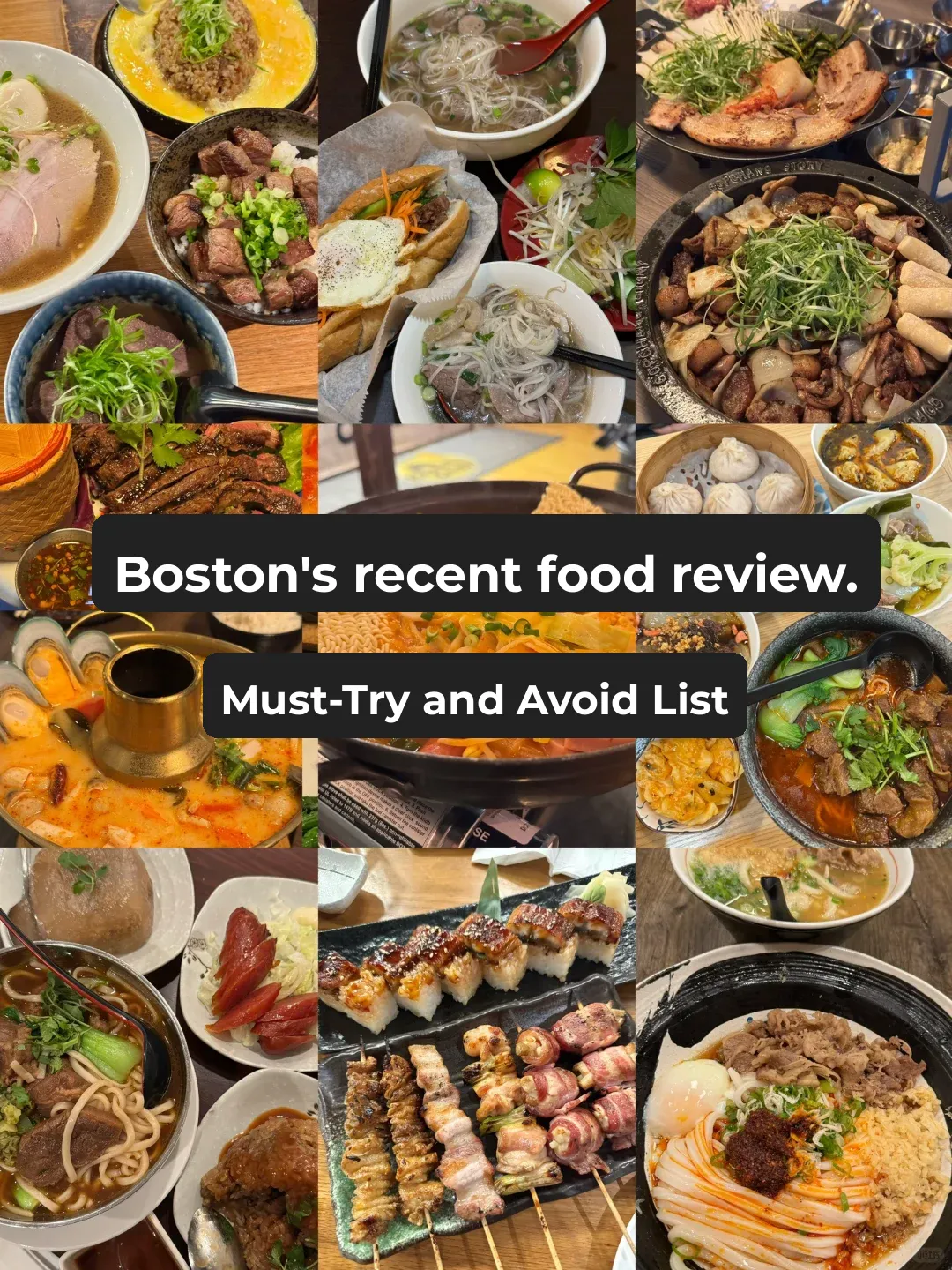 "Boston Foodie Guide Vol.1: Recent Eats 🐽"