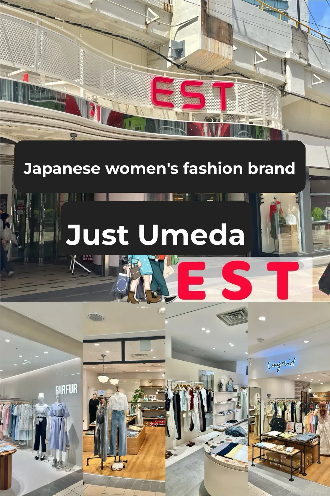 🇯🇵 Discover Japanese Fashion Brands at Osaka's Umeda EST 🛍️