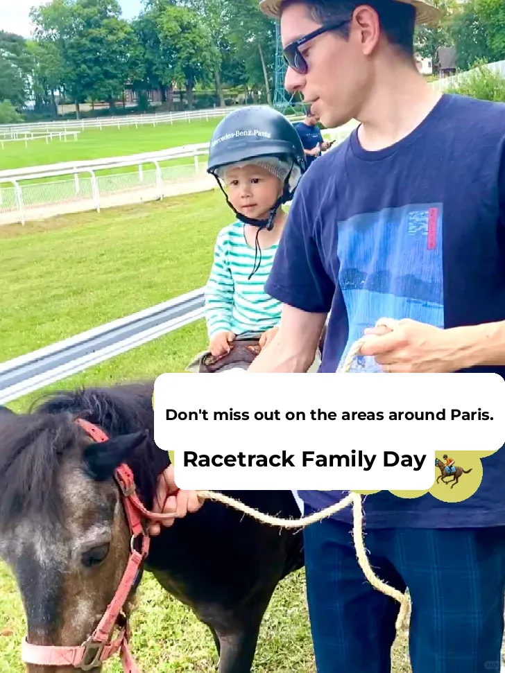 Family Fun Day at Paris's Nearby Horse Racing Track: Free Playtime for Kids All Day Long!