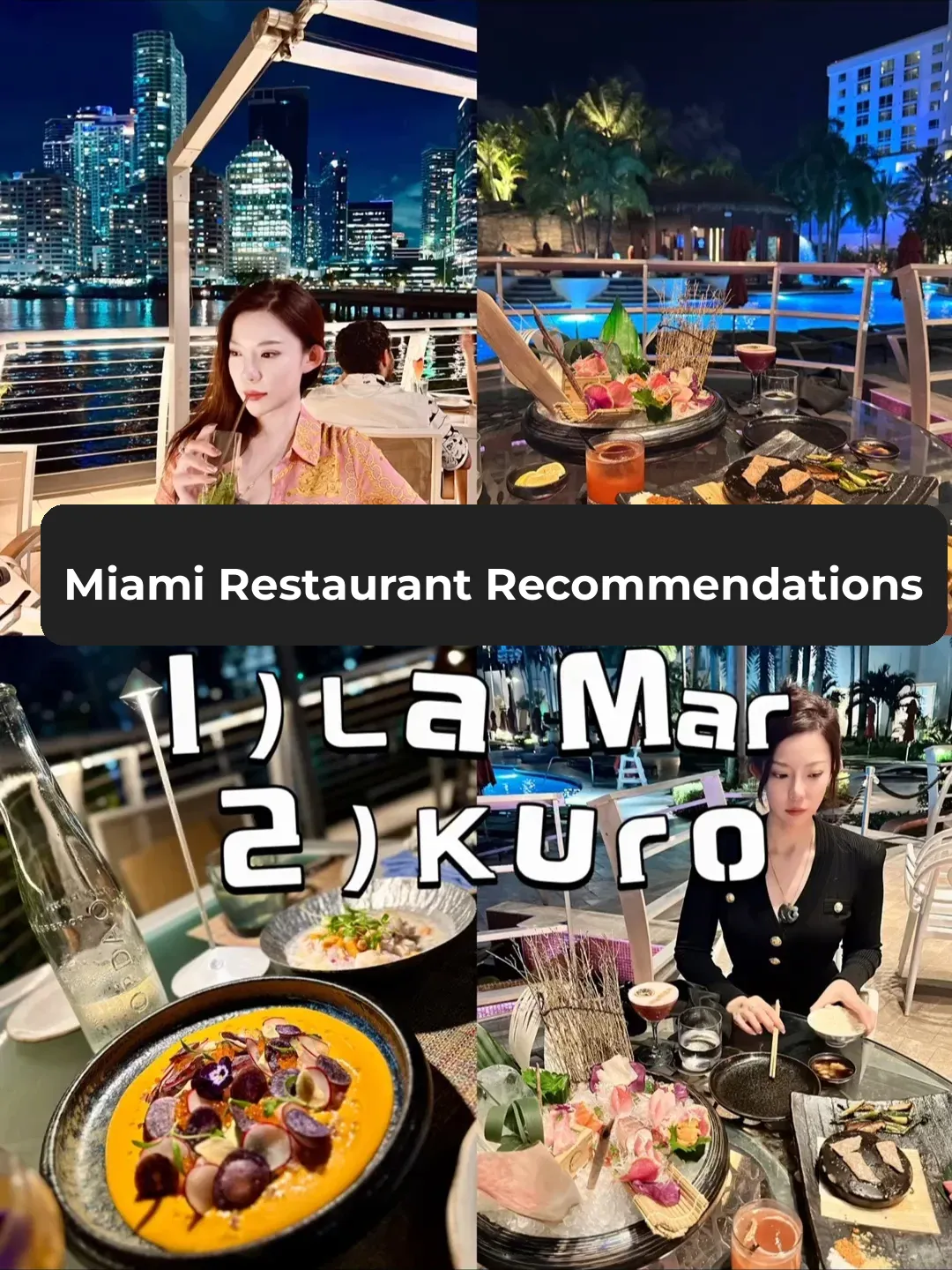 Miami Restaurant Recommendations 🌌🏙️🥰🥰