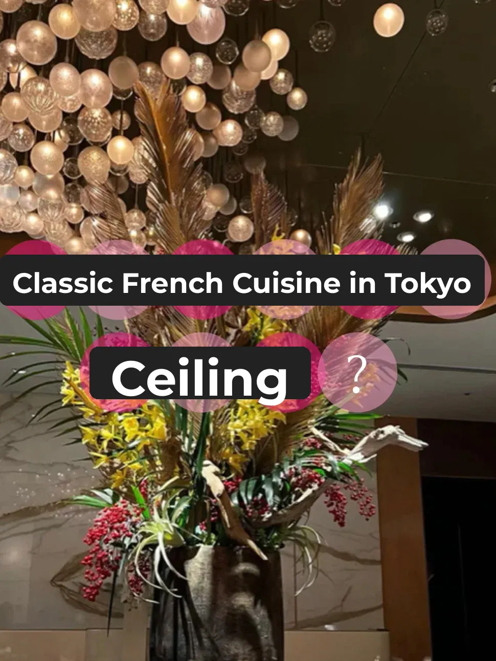 A Must-Visit: The OG French Dining Experience in Ginza