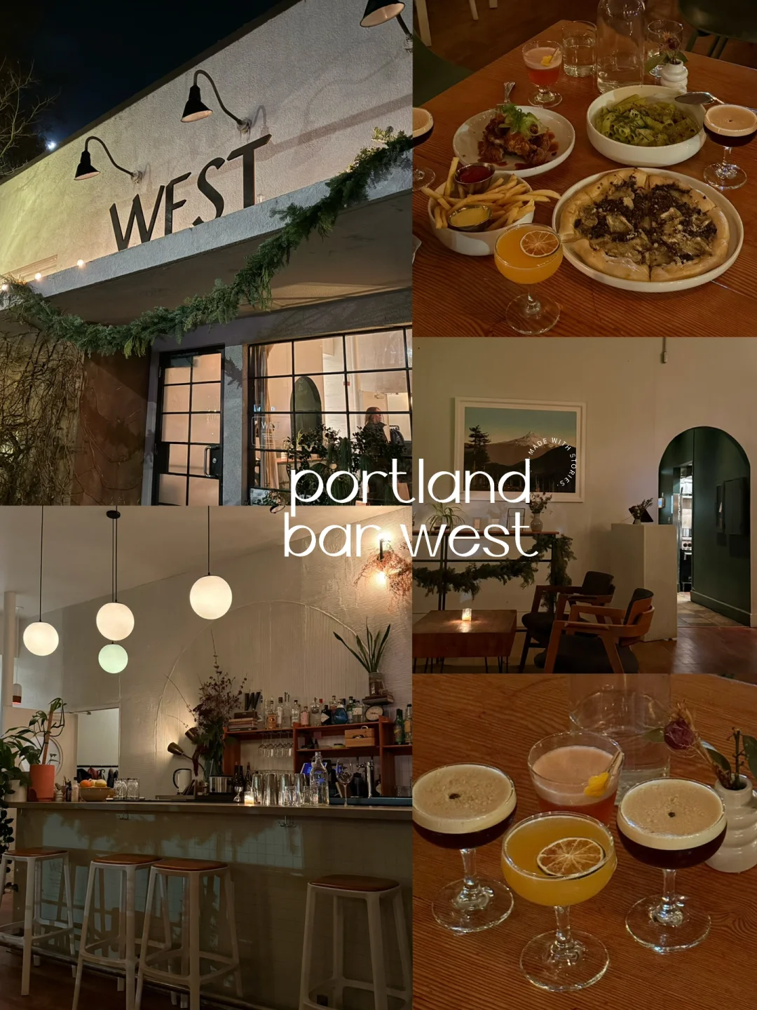 📍Portland! Bar West is an incredibly atmospheric restaurant~