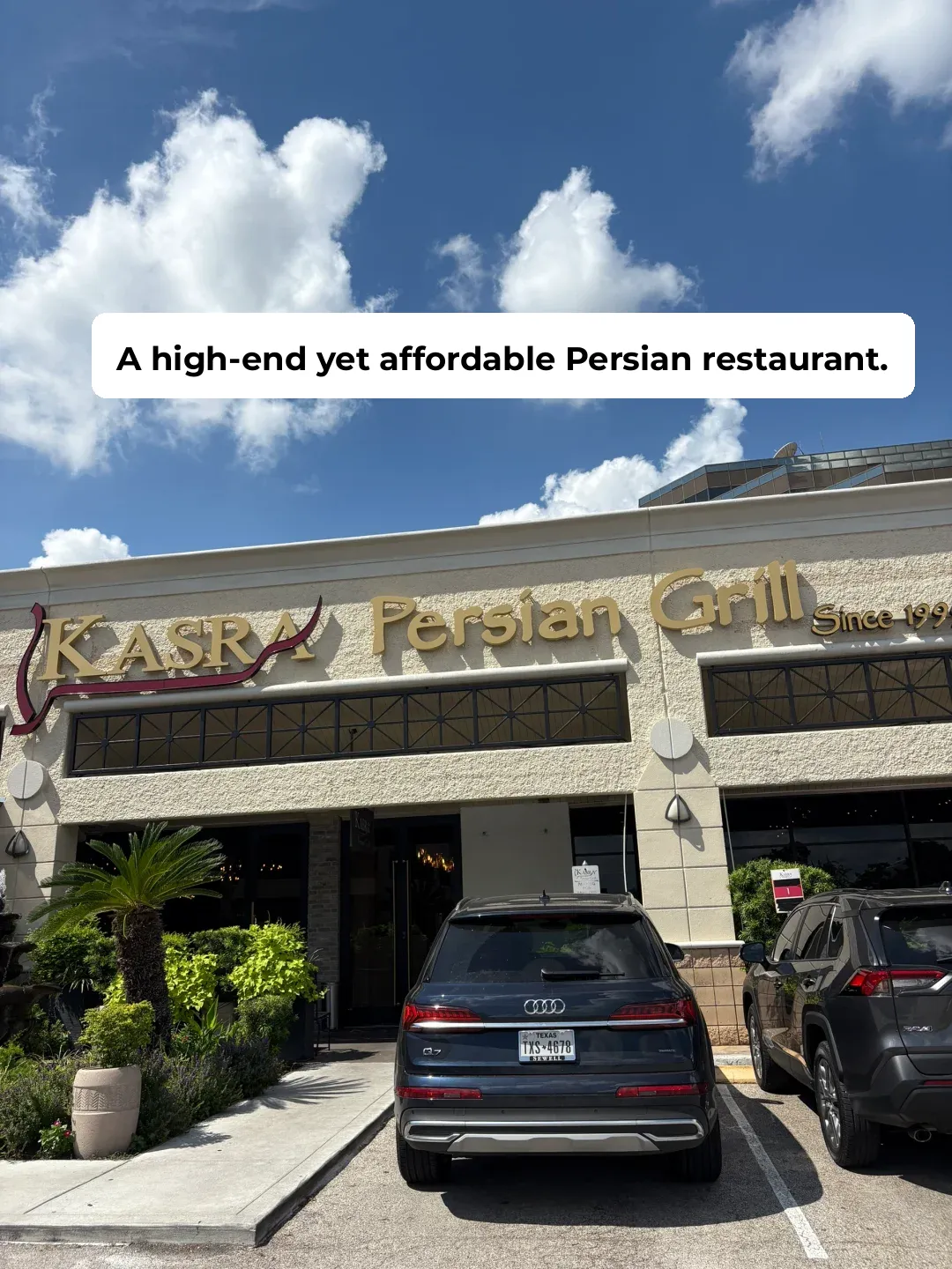 A High-End Yet Affordable Persian Restaurant in Houston