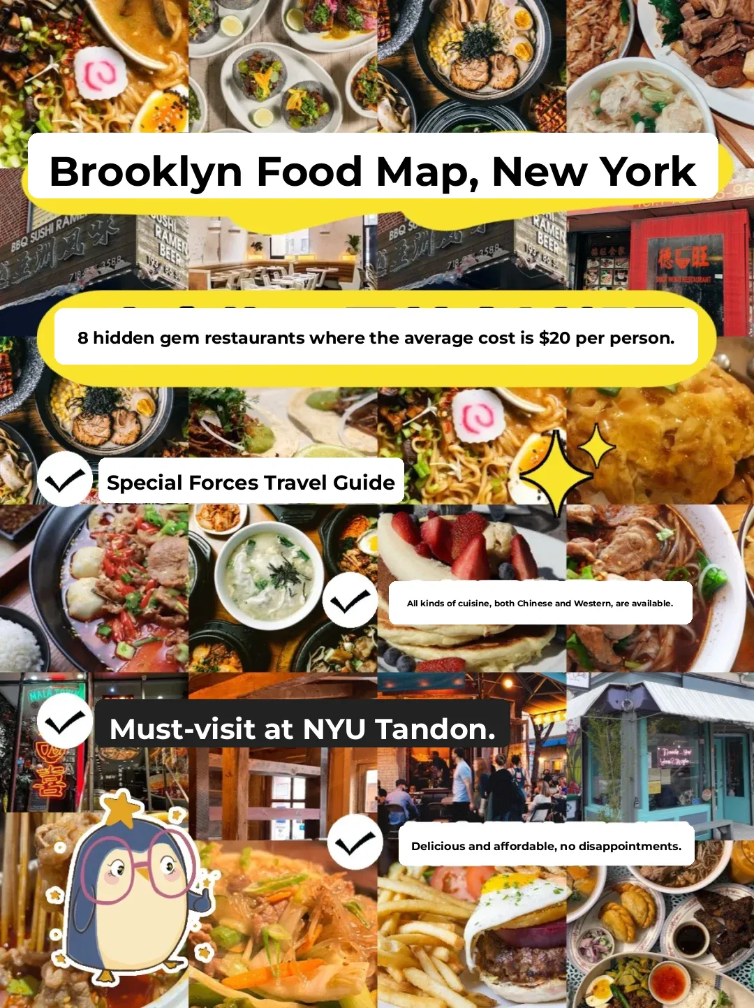 Brooklyn CityWalk in NYC 🥘 Discovering Delicious Eats for Just $20 Per Person
