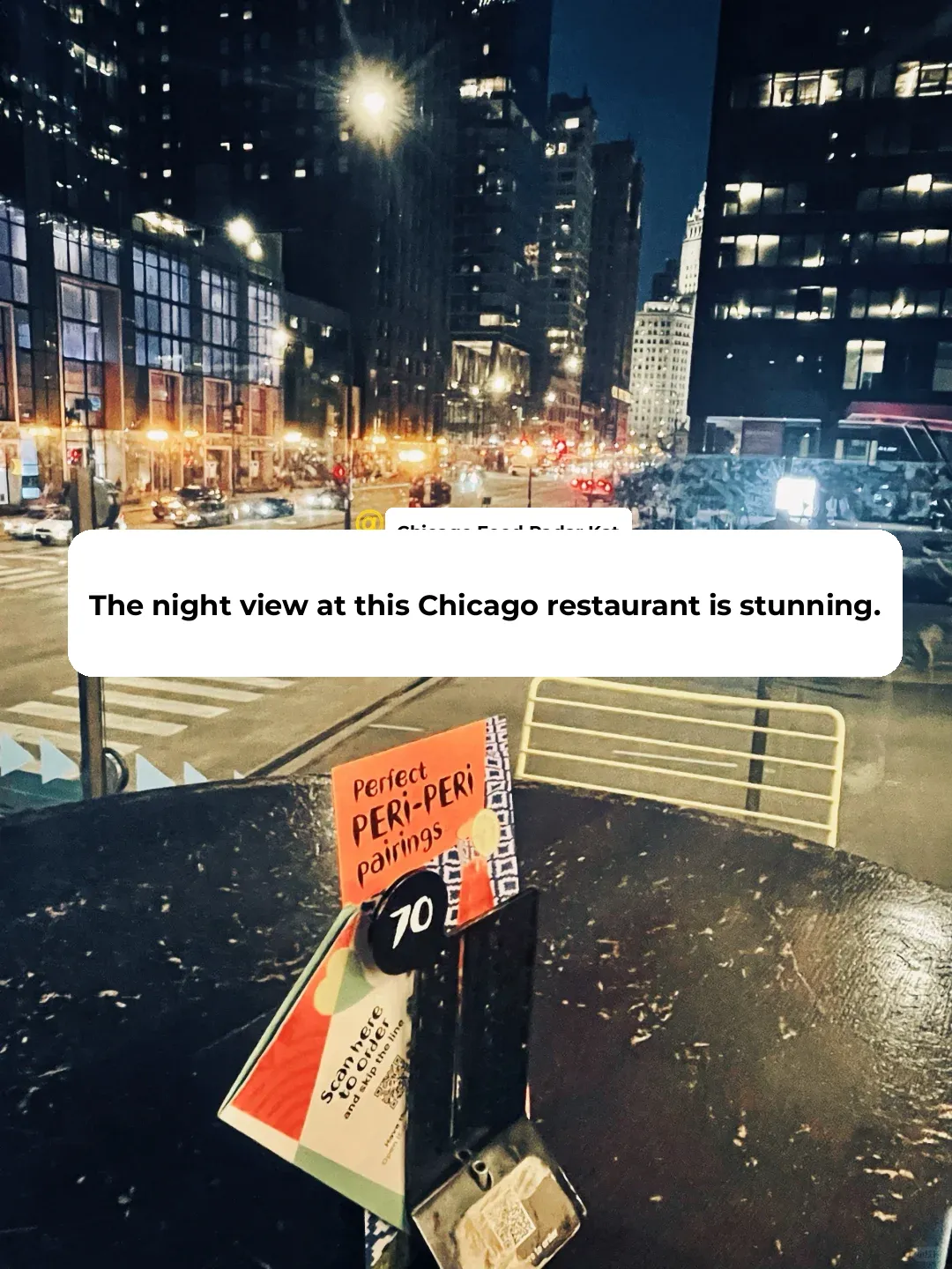 "Best Spots in Downtown Chicago for After-Work Relaxation 🌃 Stunning Restaurant Views with a Nighttime Vibe"
