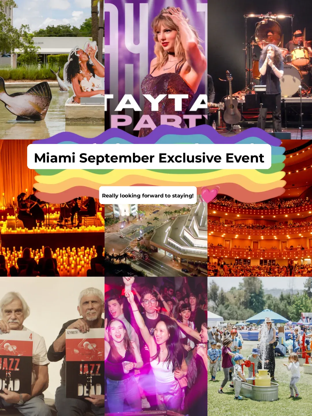 Miami's September Exclusive Events! Can't Wait to Experience Them ❤️