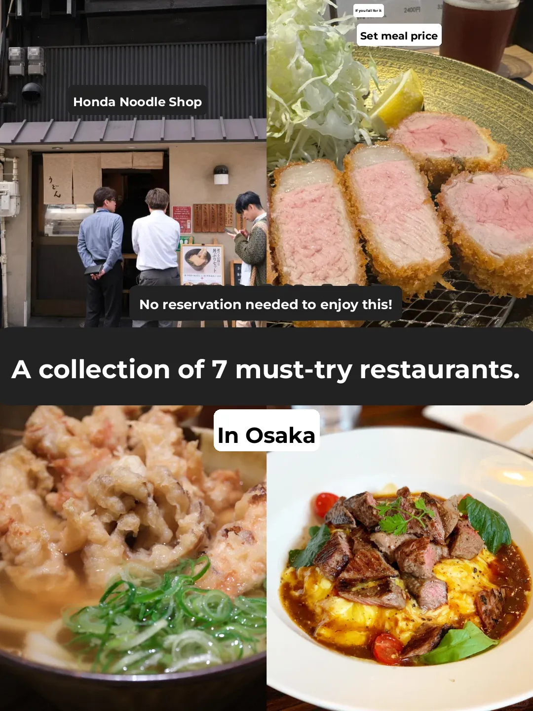 Osaka | 7 Great Eateries You Can Walk In Without Reservations