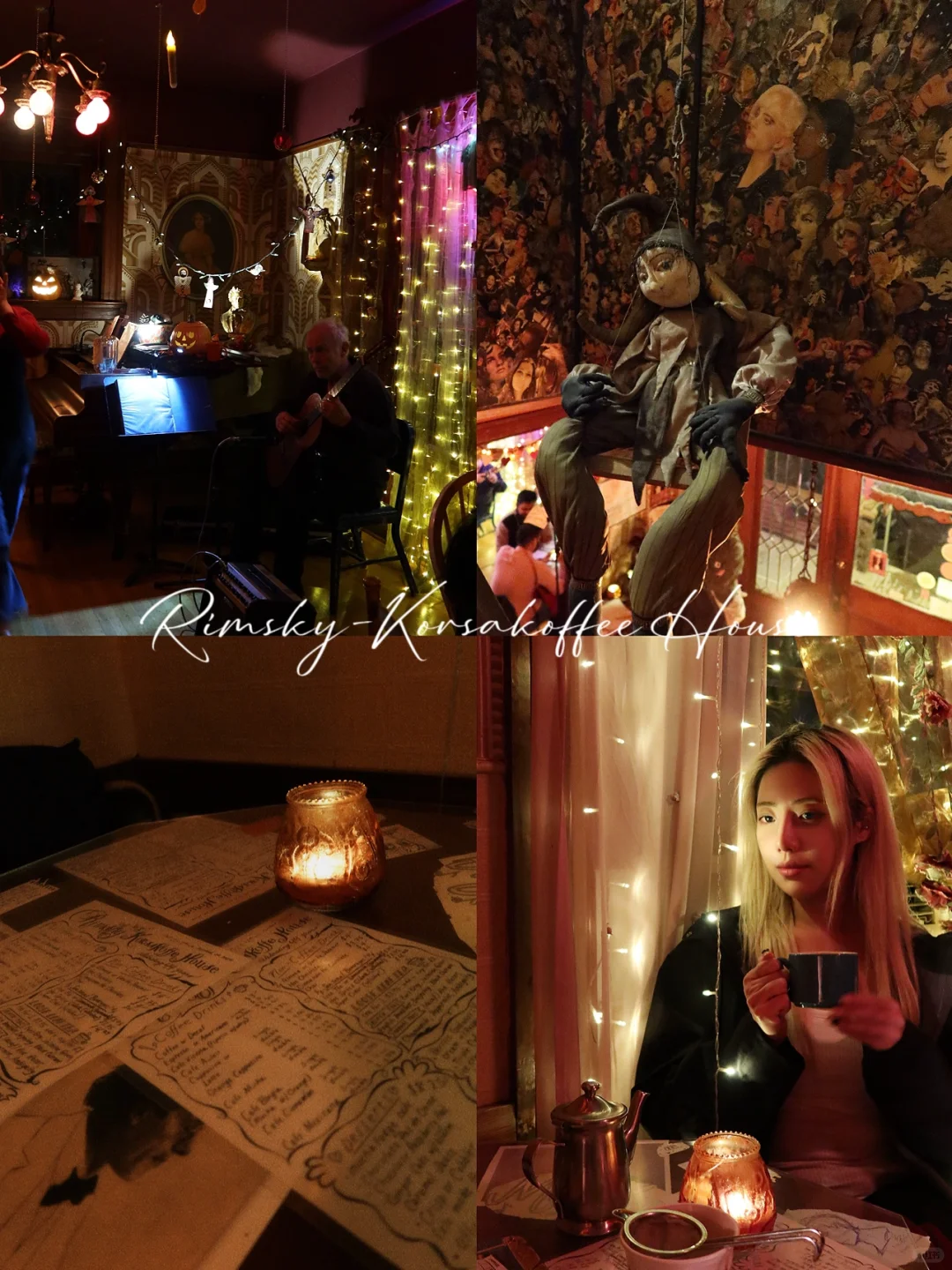 🇺🇸Portland🥶Stumbled into a Midnight Horror-Themed Café☕️