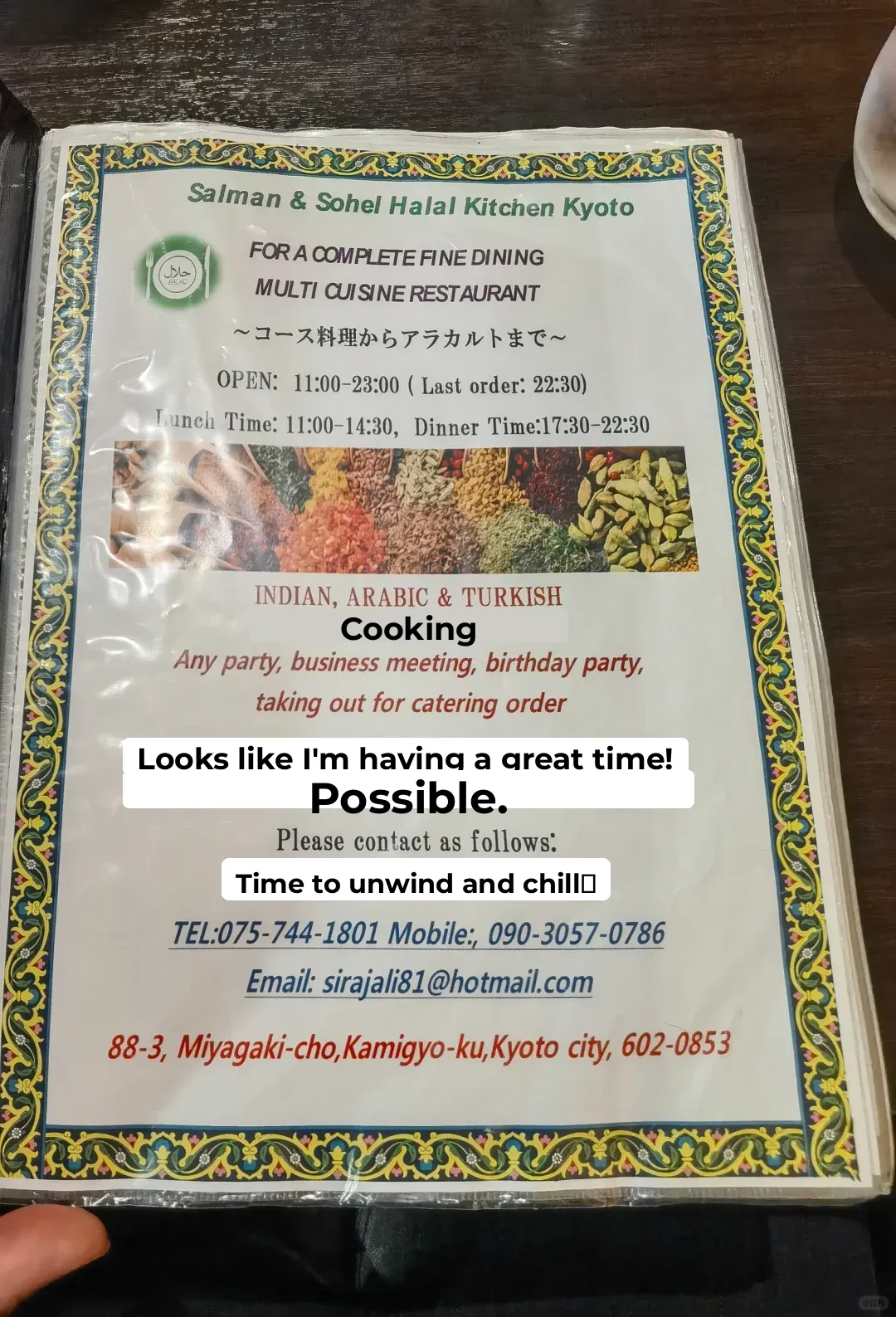 Kyoto's Halal ✰ Indian Eatery