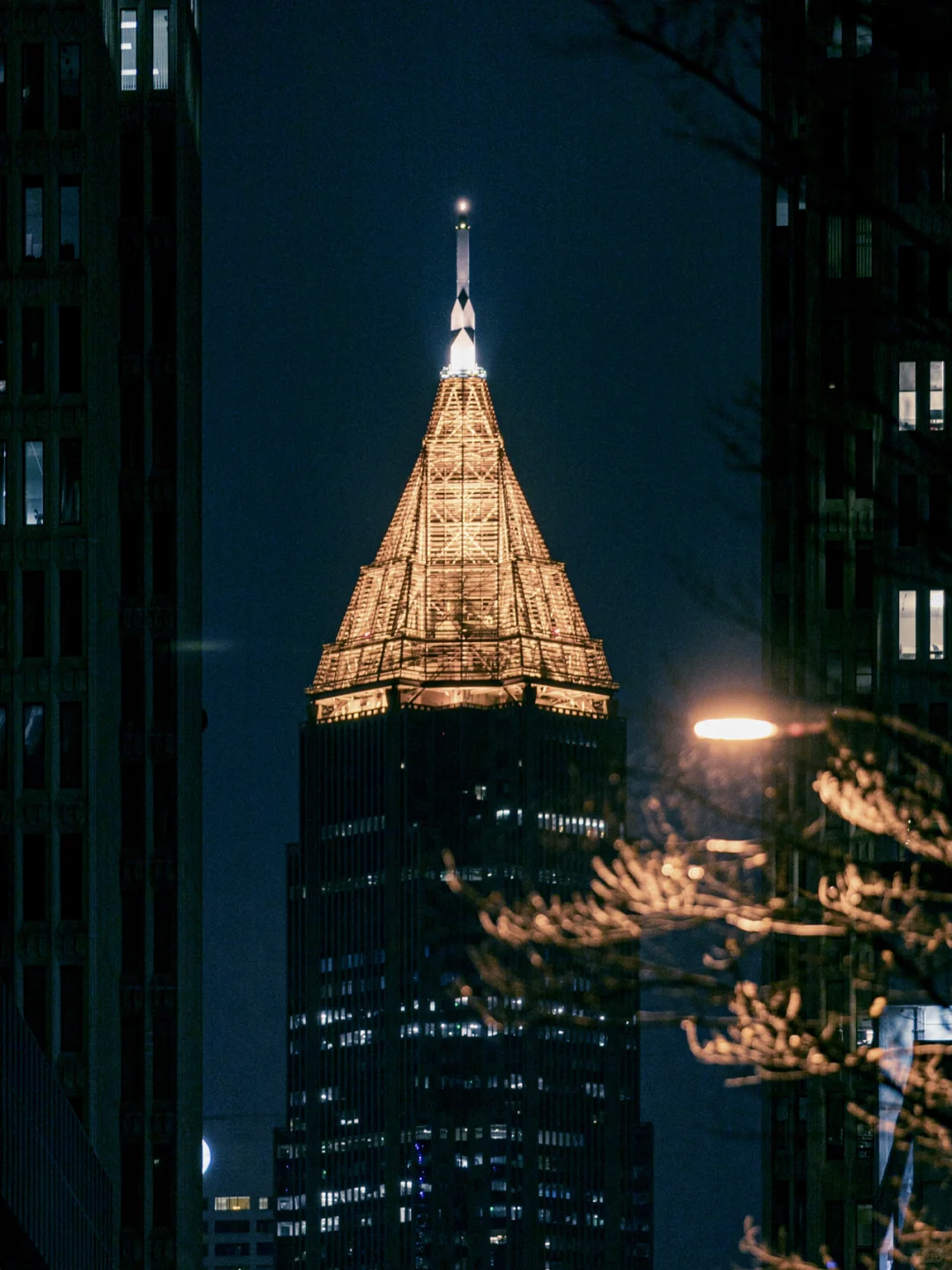 A Streetlamp in Downtown Atlanta