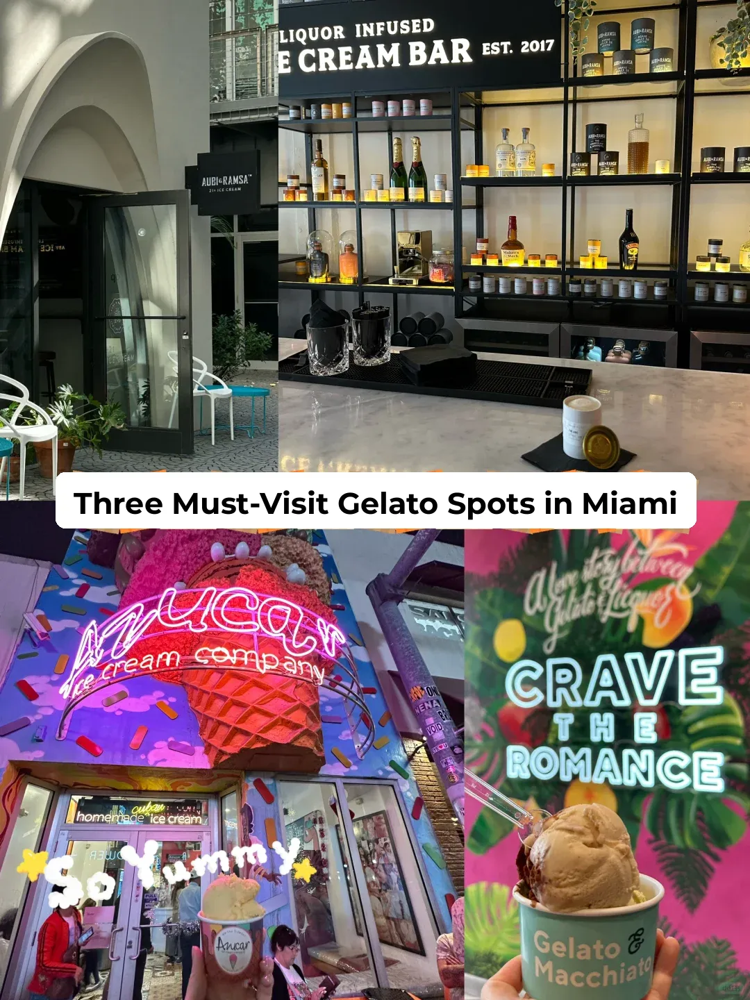 Miami｜Three Must-Try Gelato Spots for Your Travels✈️🍦