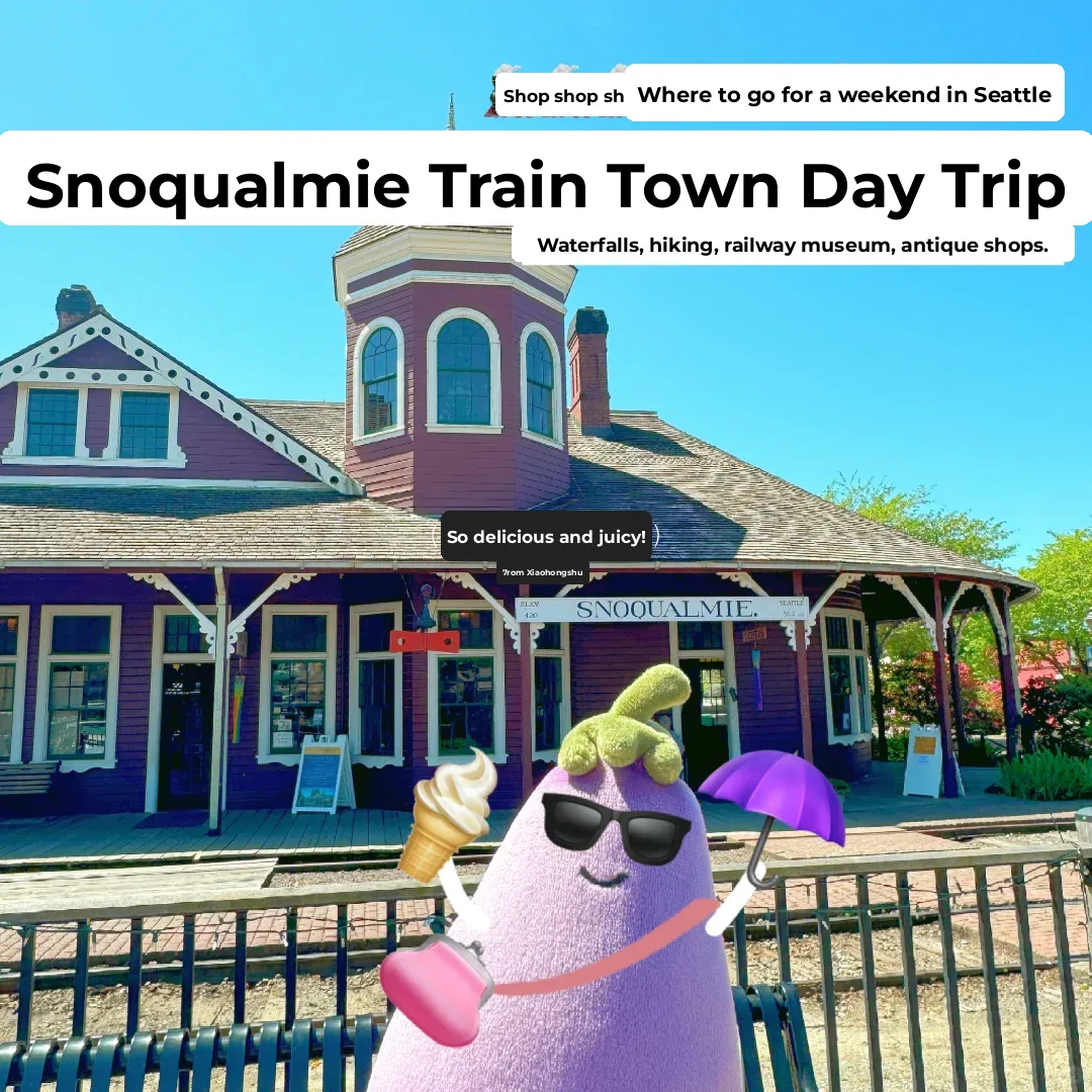 A Day Trip to Snoqualmie Train Town | Weekend Getaway from Seattle