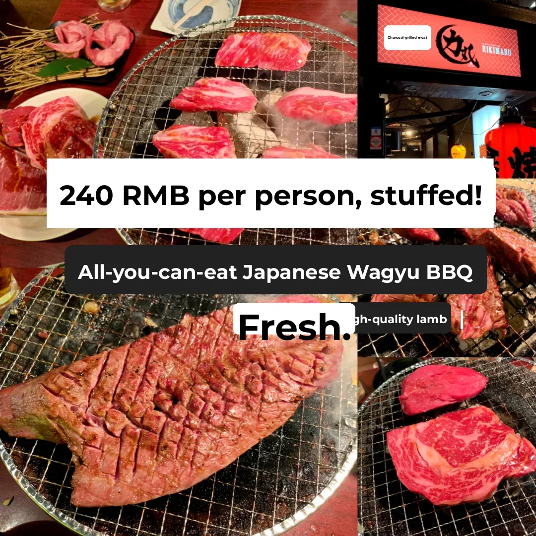 Osaka Eats 🍣 Unbeatable Value All-You-Can-Eat Japanese Wagyu Beef Buffet 😍