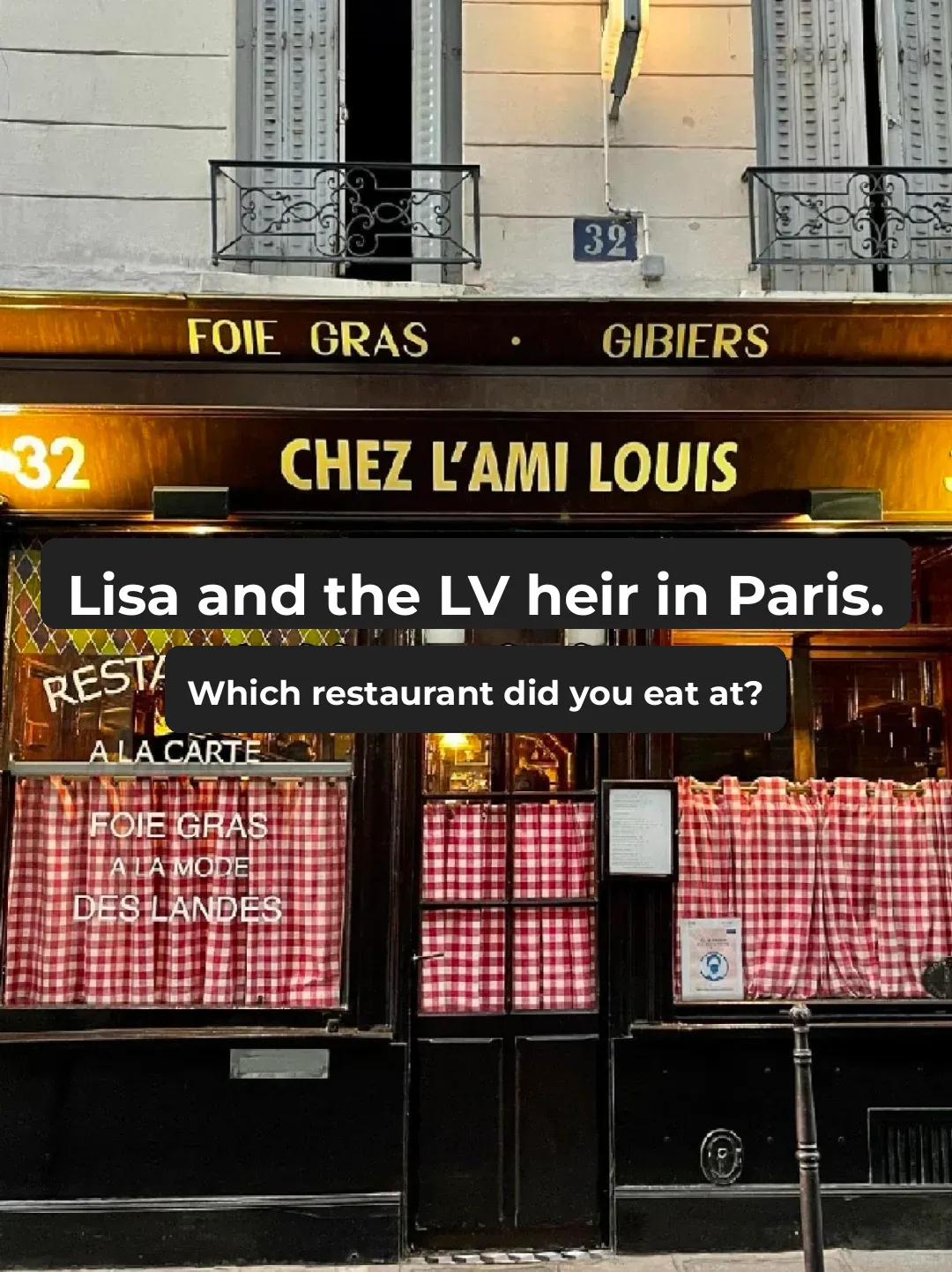 Paris Eats | Where Lisa and LV's Prince Charming Dined Together