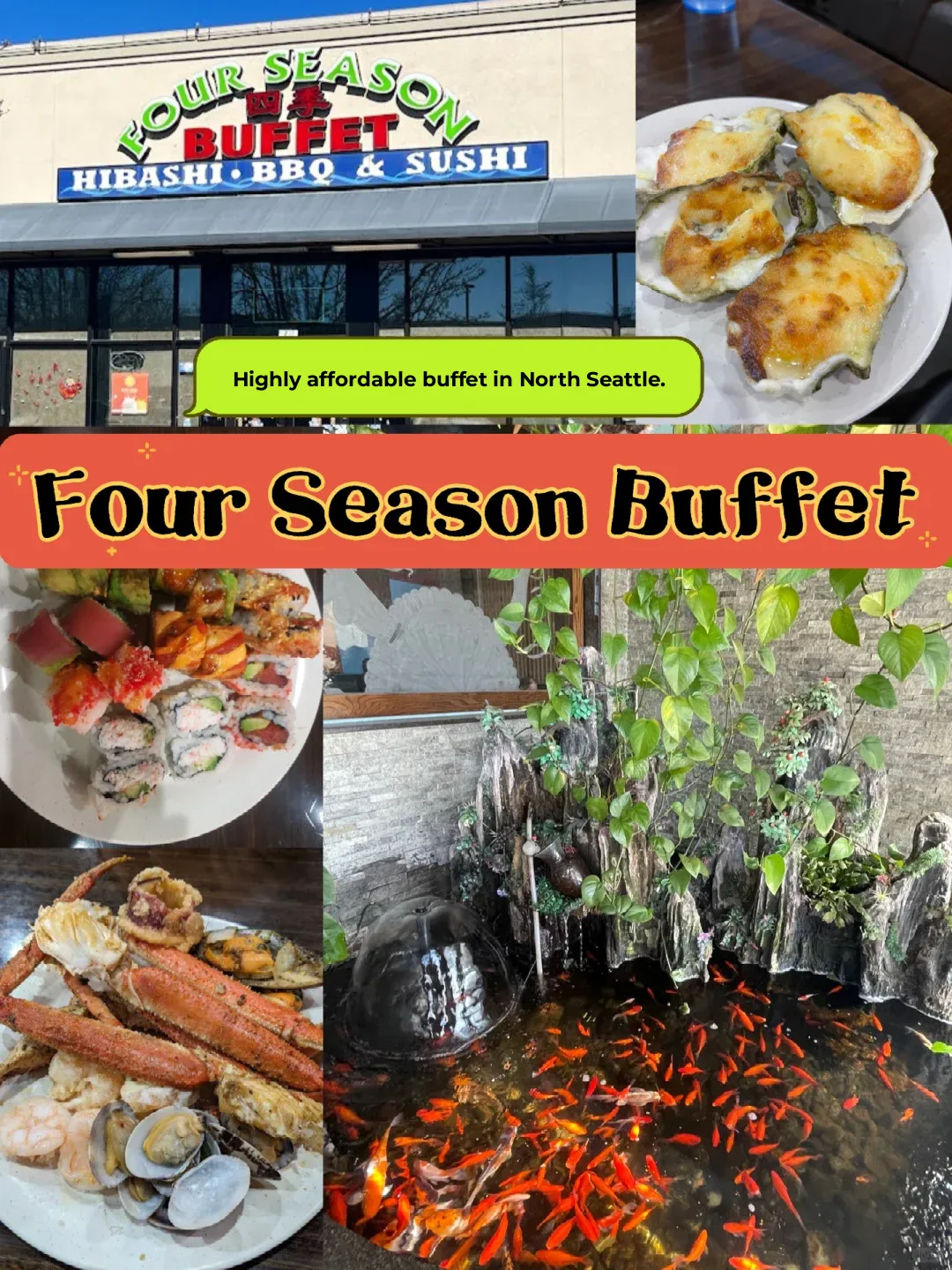 Seattle Food Adventure｜Four Season Buffet – Unbeatable Value for Money!
