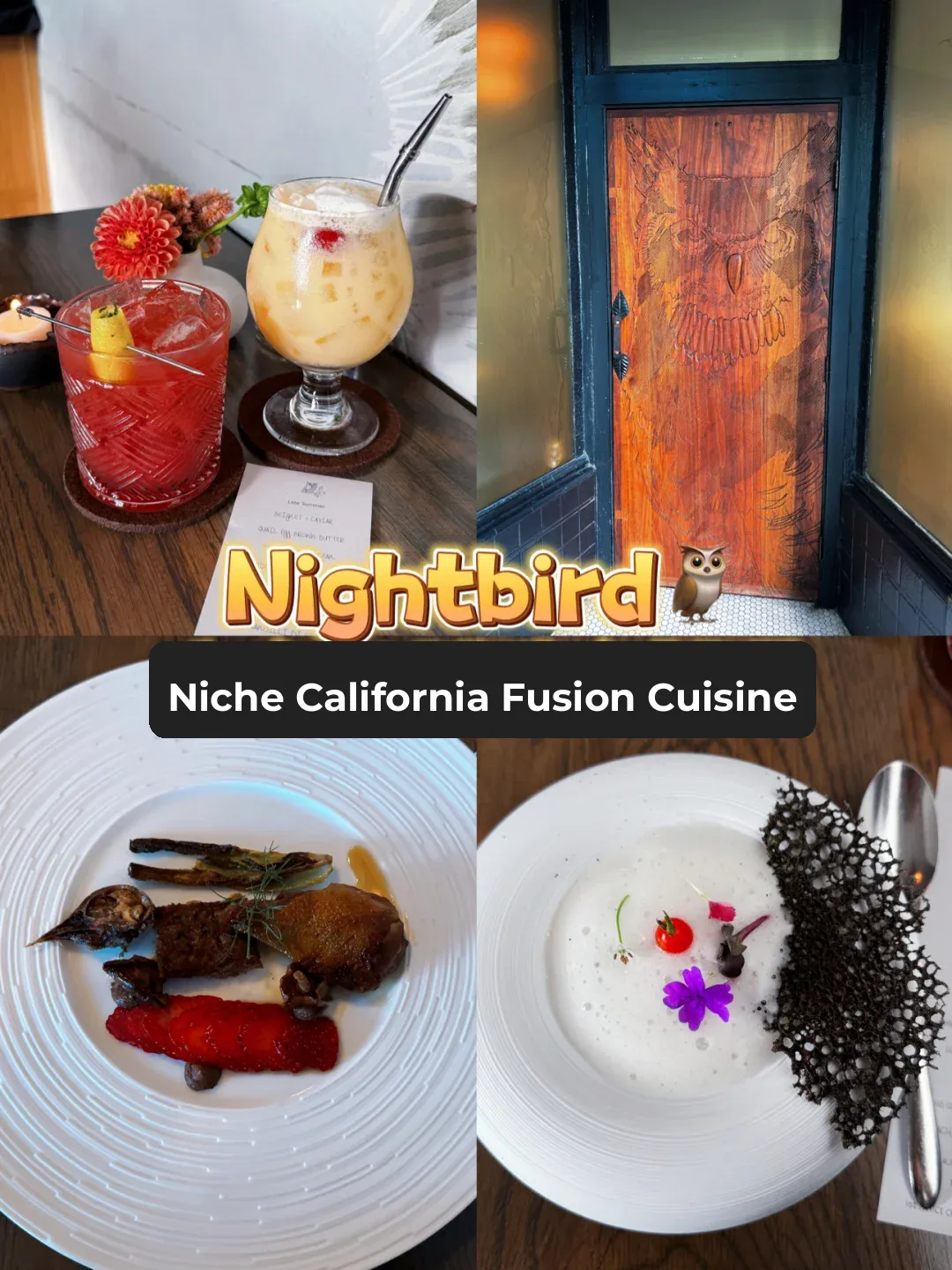 San Francisco 10.11.24 Nightbird🦉 Hidden Gem Fusion Cuisine