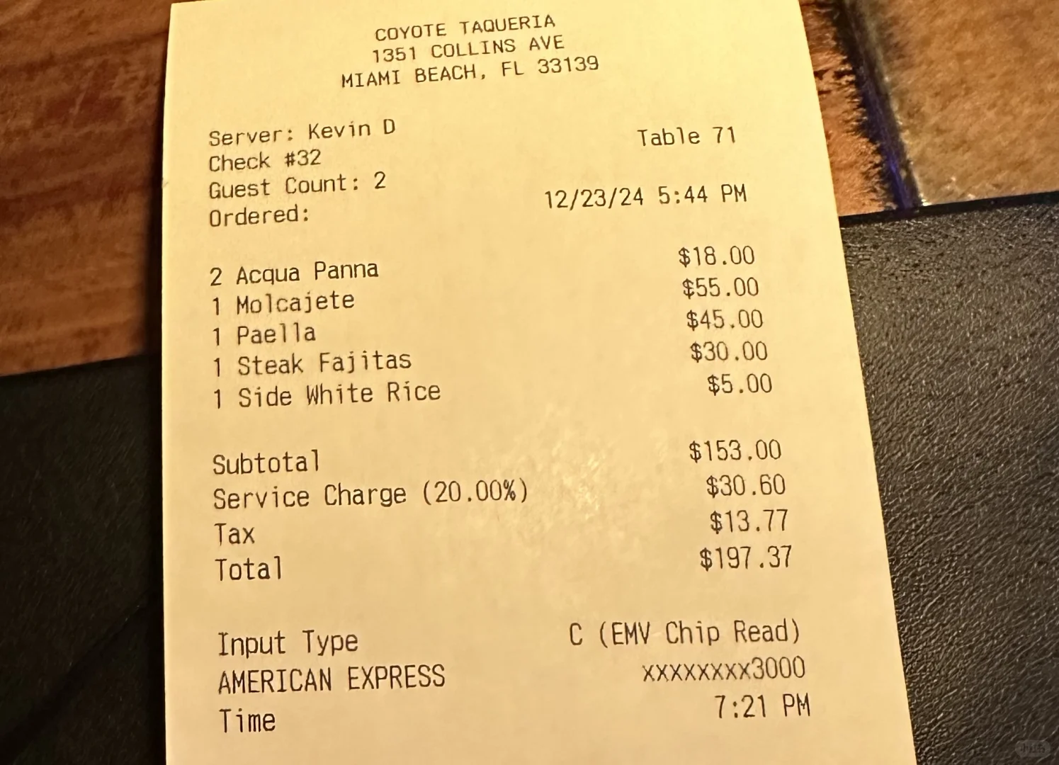 Miami Beach Restaurant & Travel Tips/Warnings