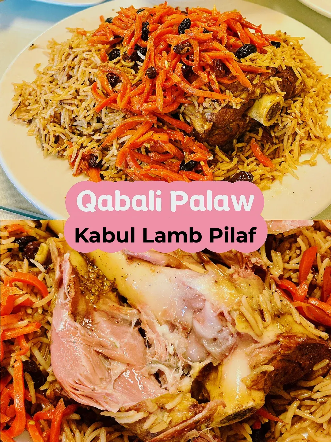 Slamming Zalla Kabob's Afghan Delight • Kabul Lamb Leg Pilaf