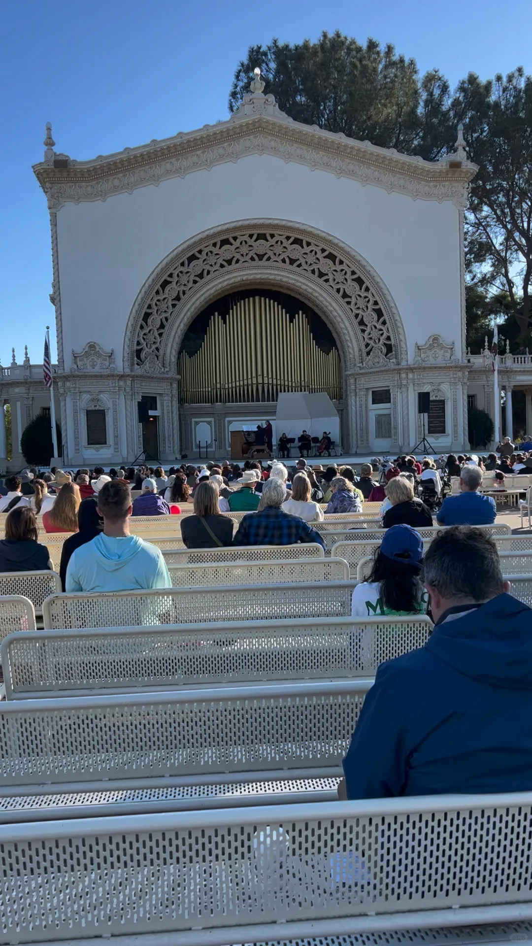 Admiring the Outdoor Organ in San Diego