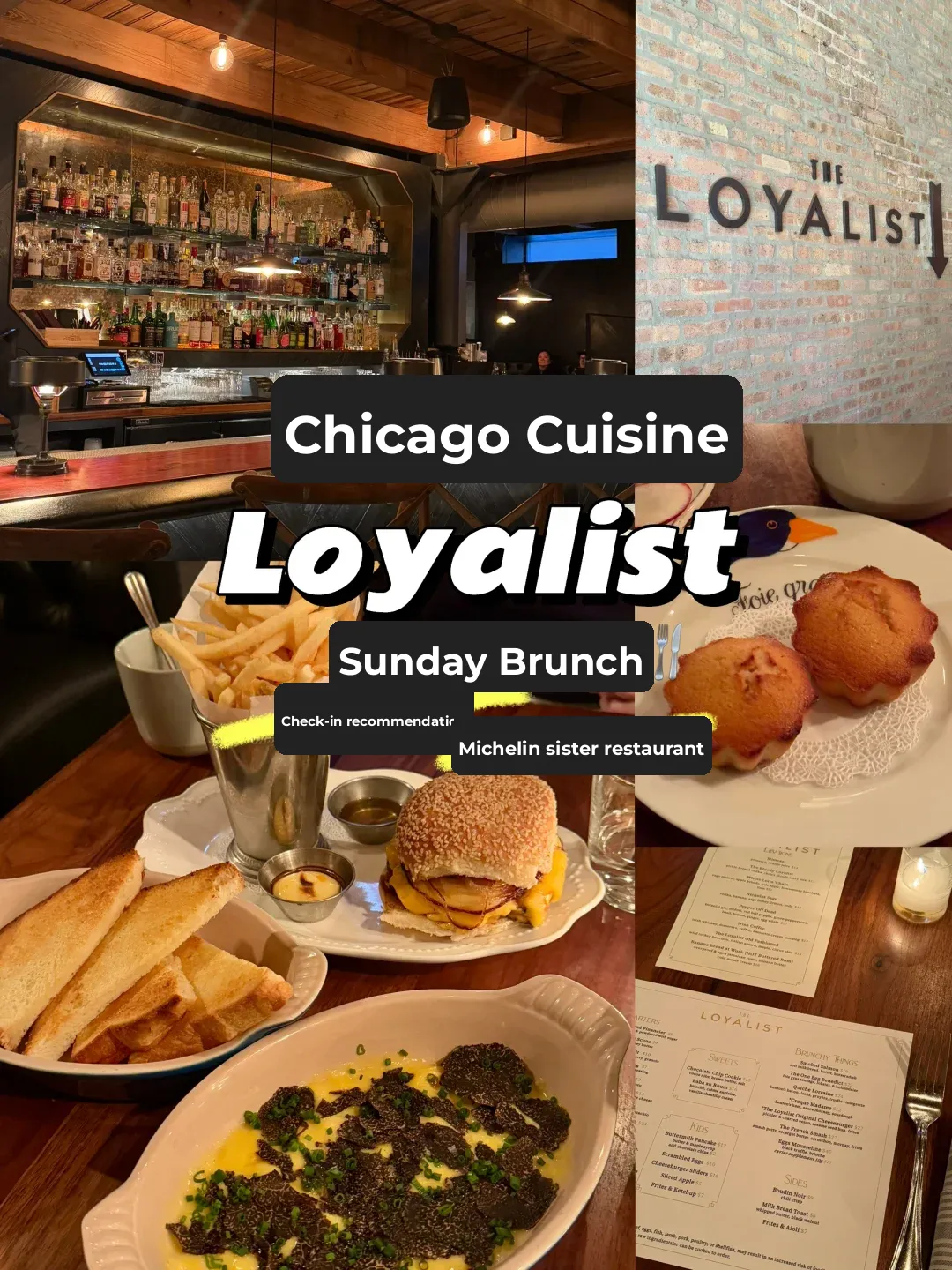 Chicago Foodie Guide | Loyalist 🍳 Brunch at the Michelin-Starred Sister Restaurant