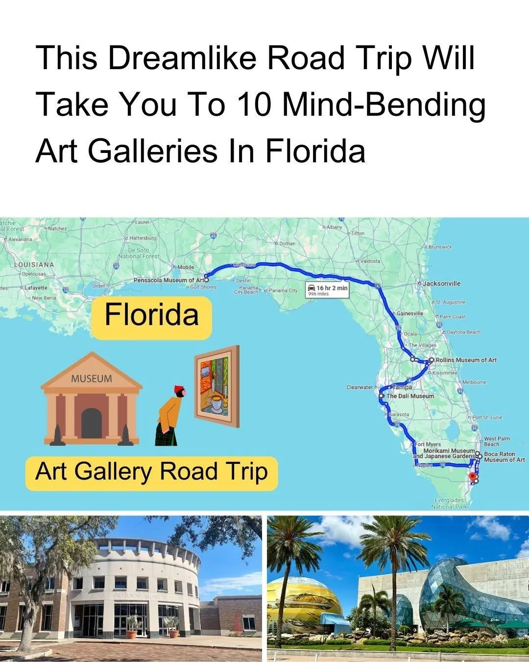 Florida Art Gallery Road Trip Route 2