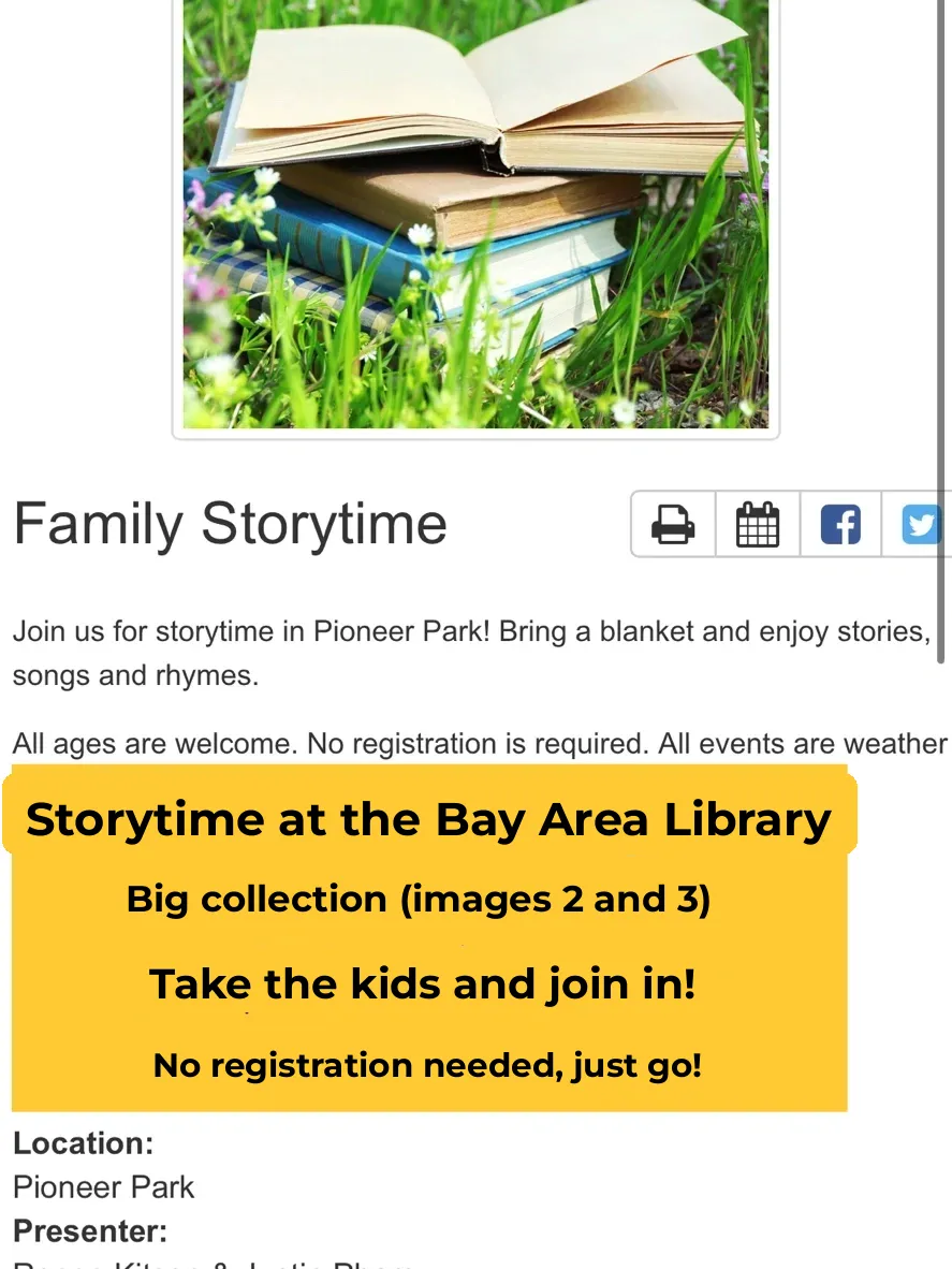 👀 Bay Area Library Story Time Extravaganza – Save It Now! 📚