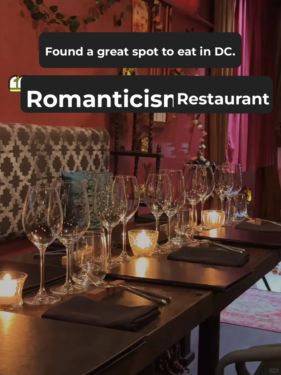 Romantic Cuisine in Washington, D.C.