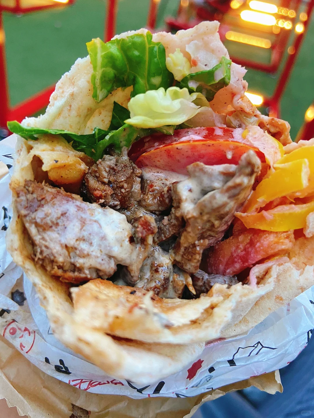 Seattle | Mamnoon's Whole Big Satisfying Kebab Roll ❗️