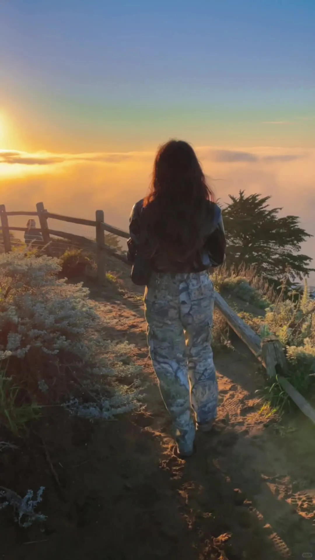 San Francisco Sunset Over the Clouds 🌞