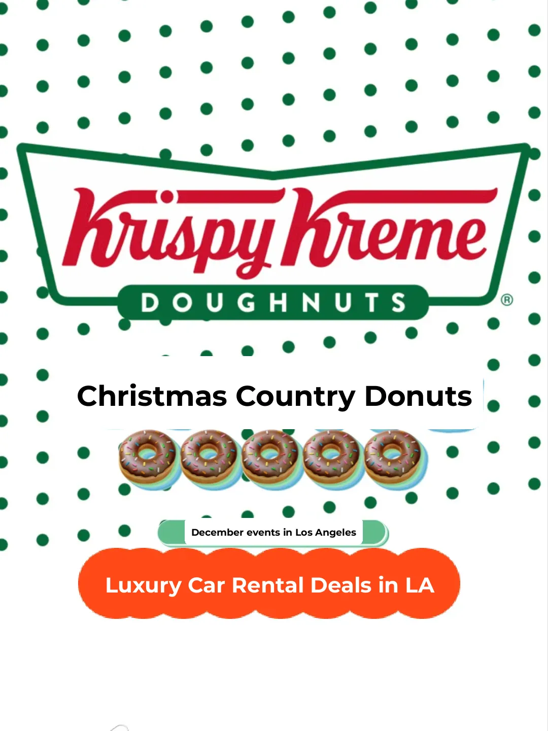 LA Christmas Donut KK: Luxury Car Rental KL Double Experience
