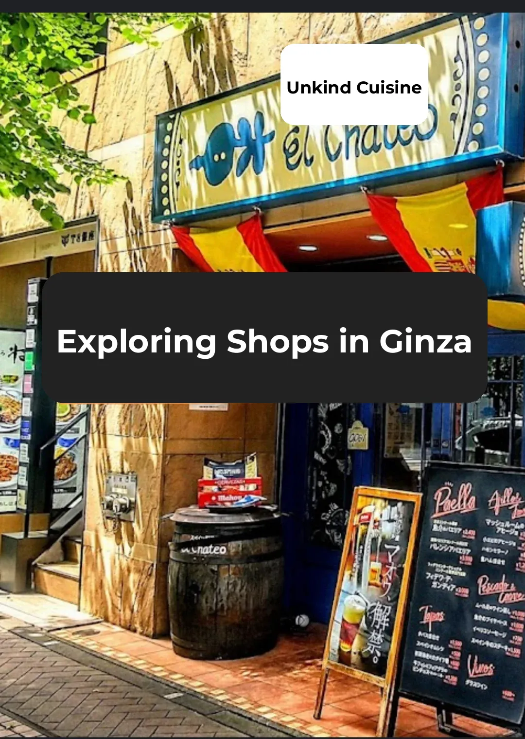 Exploring Ginza, Tokyo: A Taste of Spanish Cuisine