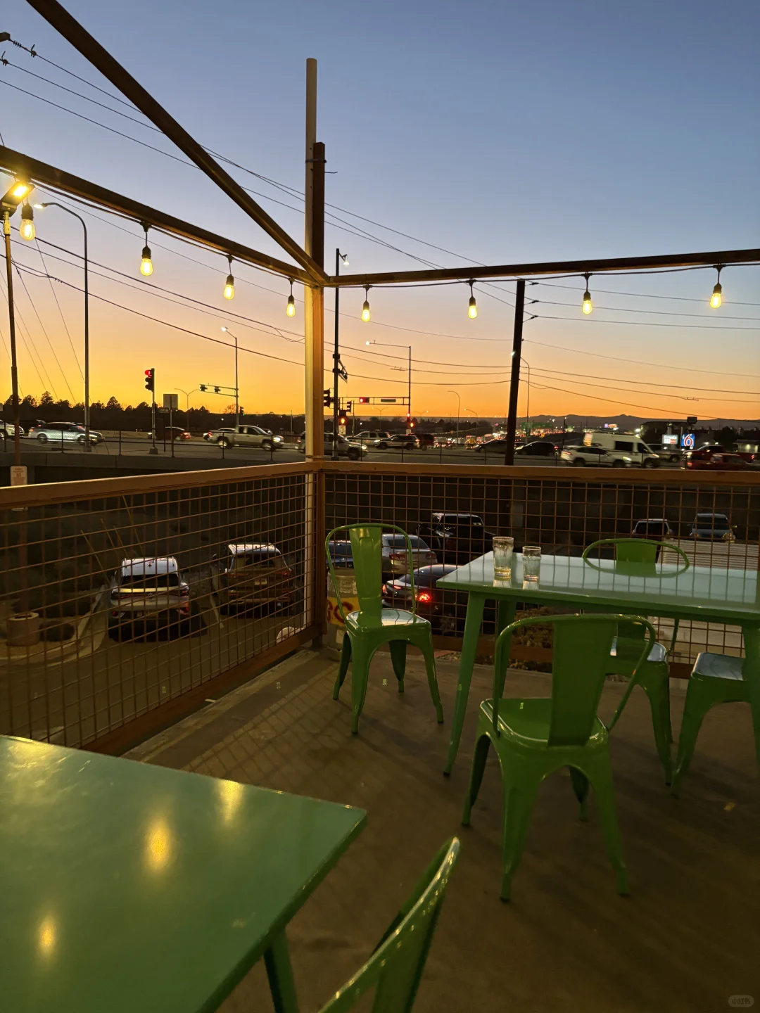 Sunset and Kiosco in Albuquerque, USA