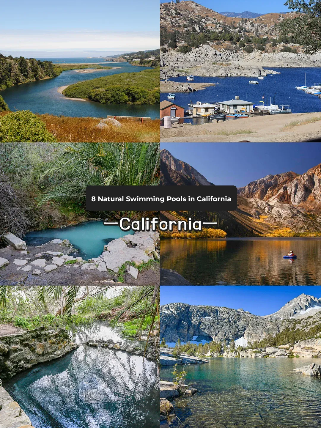 Summer is for Water Fun! 8 Stunning Natural Swimming Pools in California, Absolutely Breathtaking