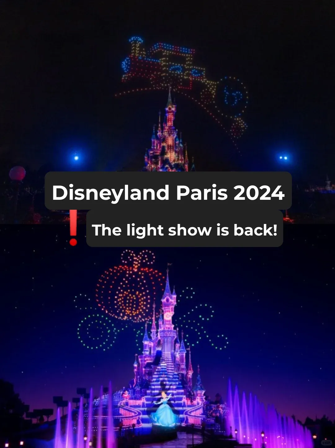 Paris Disneyland's 2024 Stunning Drone Light Show is Back! ✨