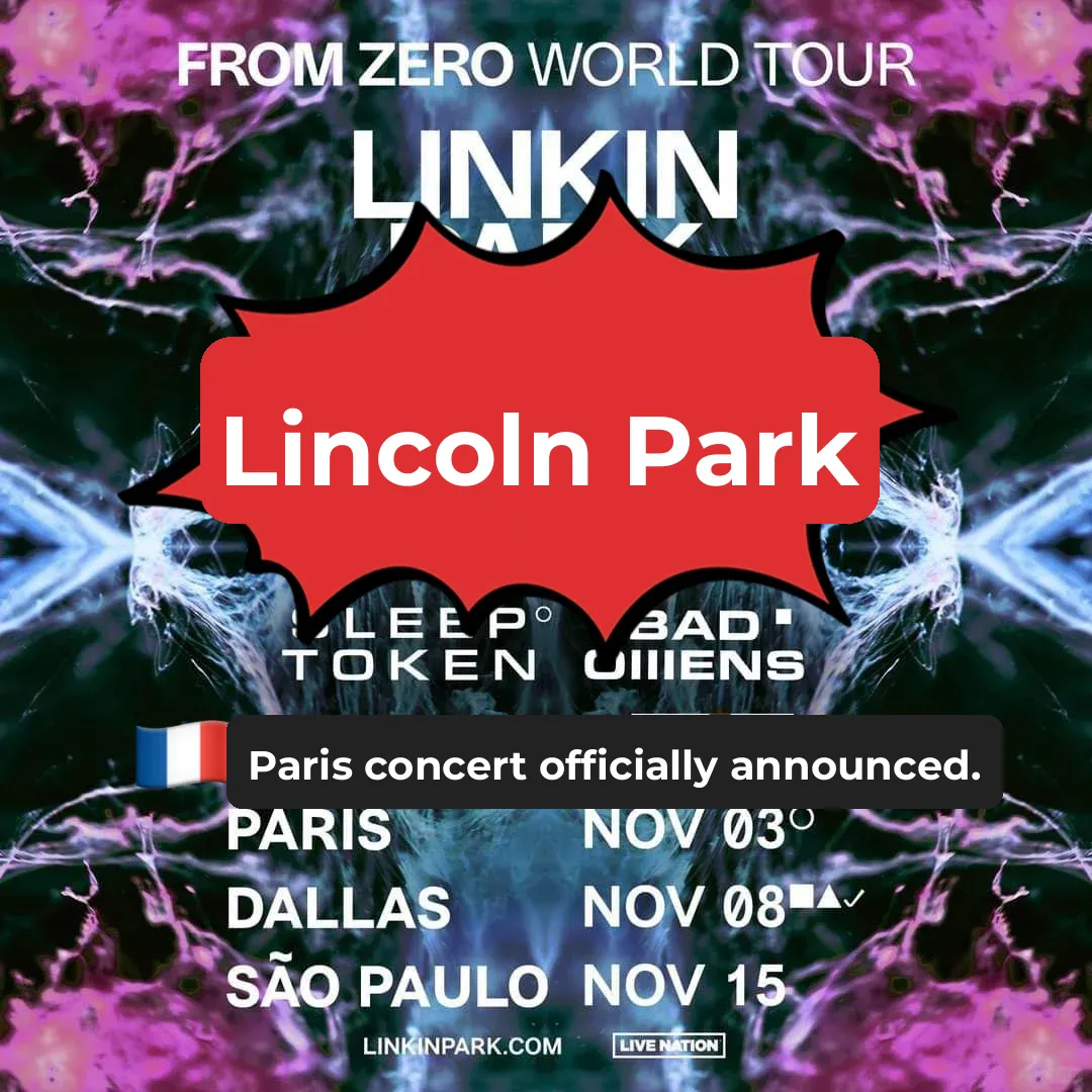 🇫🇷 Linkin Park's Official Announcement: Paris Concert at Parc des Princes