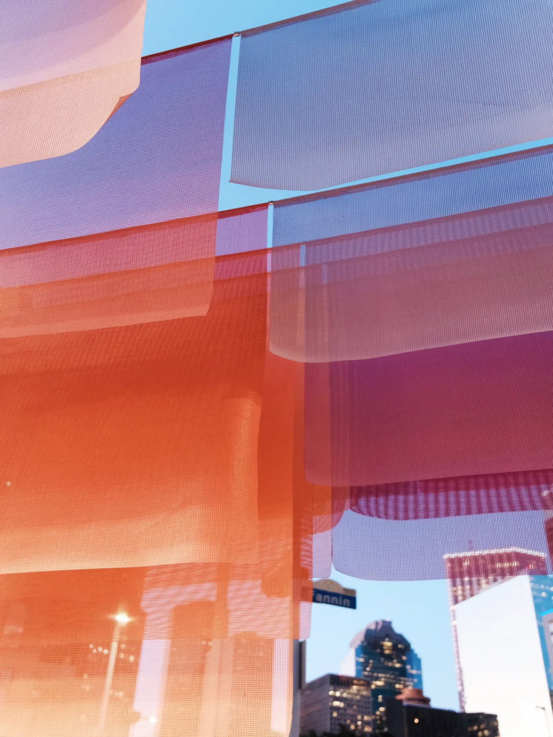 New Art Installation in Houston Downtown | Rippling Colors of Art