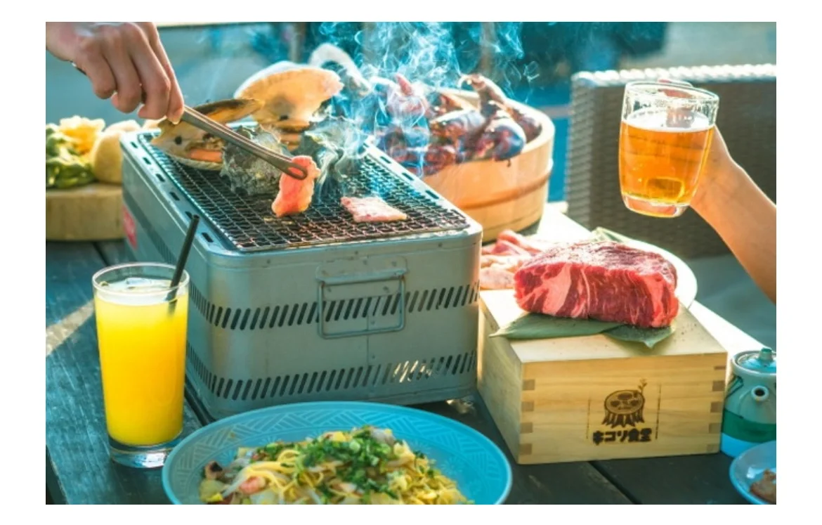 "As the weather cools down, here's a great spot for a beachside BBQ gathering!"