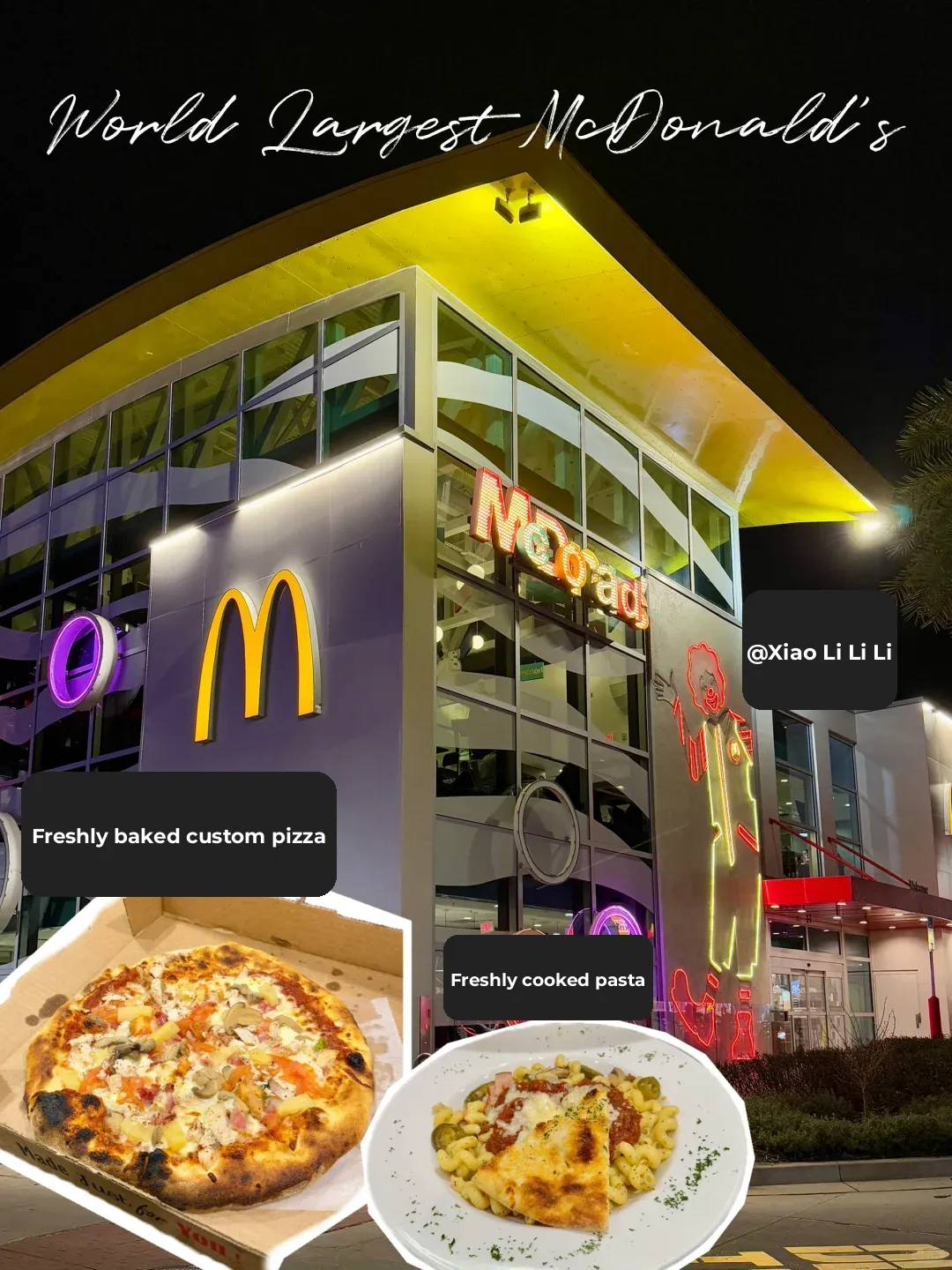 🇺🇸 Ding! Successfully checked in at McDonald's custom pizza and pasta 🍕🍝