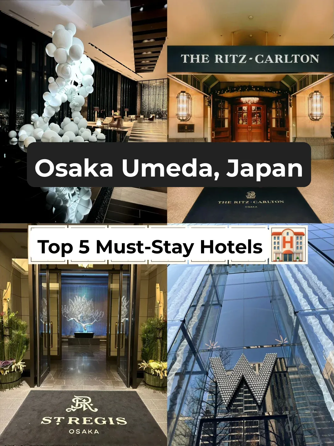 Top 5 Must-Stay Hotels in Osaka's Umeda & Shinsaibashi 🇯🇵