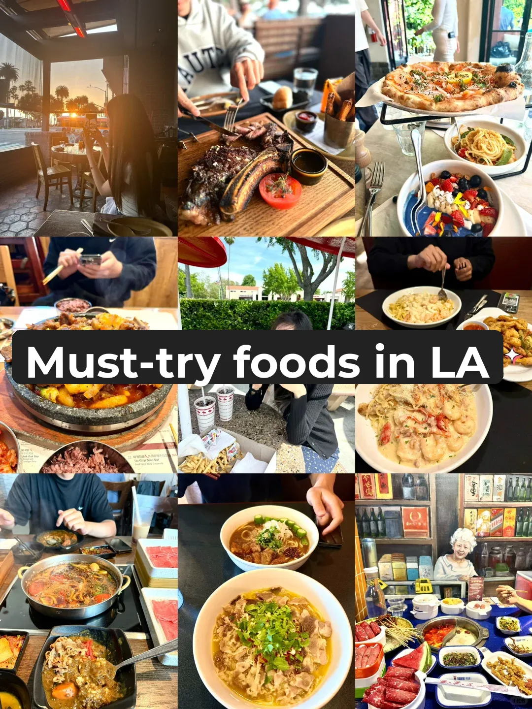 🇺🇸LA｜Los Angeles Must-Try Food List! 🍔🍜🥩🍝🍹